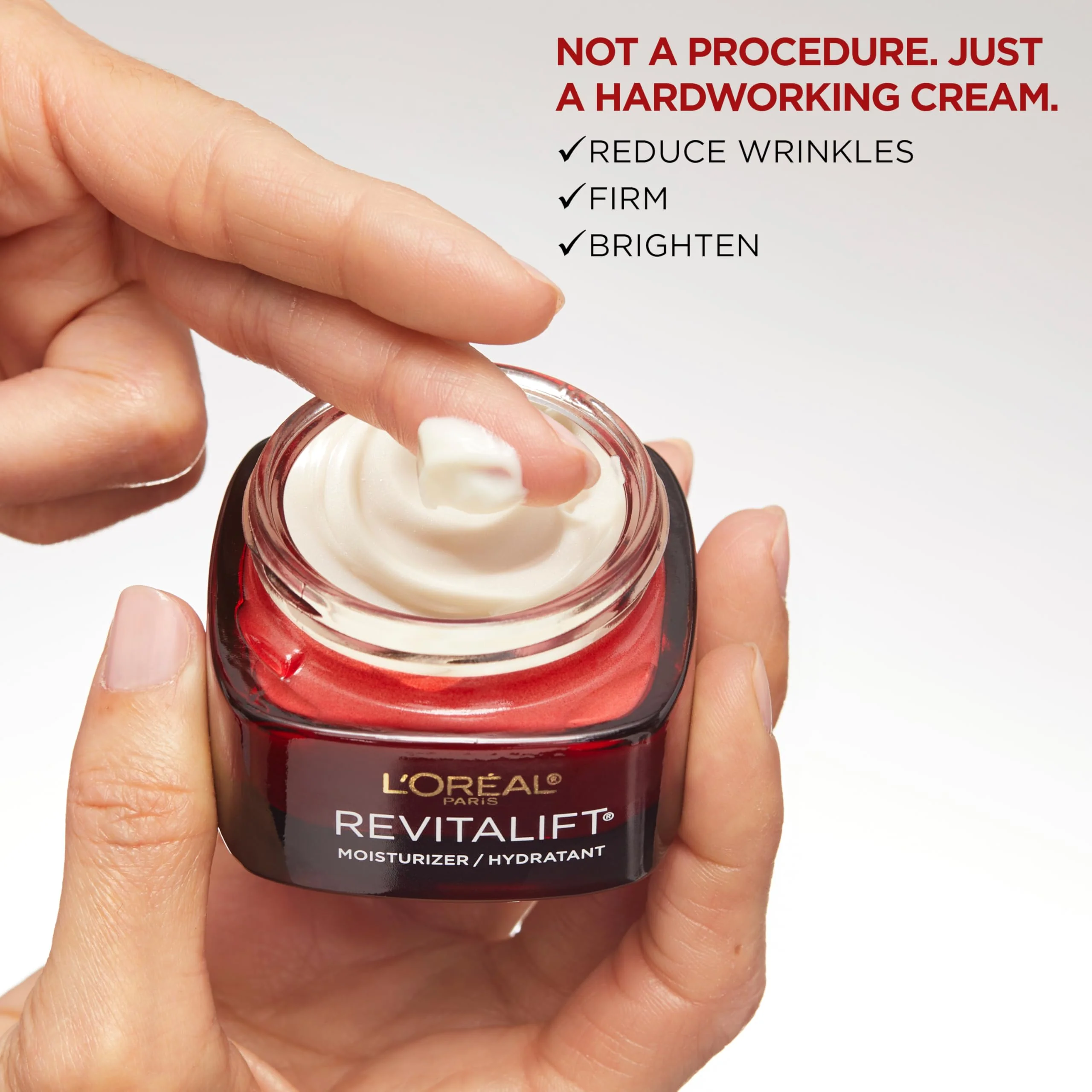 L'Oreal Paris Revitalift Triple Power Anti-Aging Face Moisturizer, Pro Retinol, Hyaluronic Acid & Vitamin C to Reduce Wrinkles, Firm & Brighten Skin, 1.7 Oz - Image 3