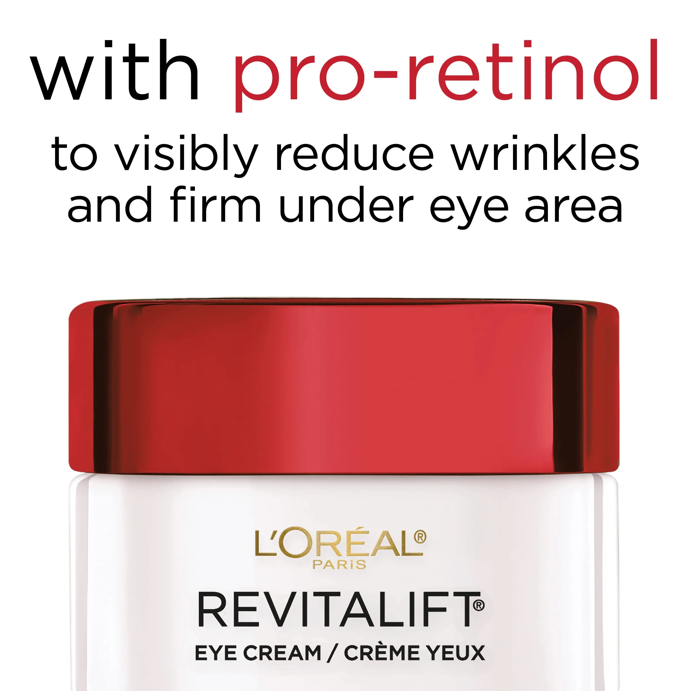 L'Oreal Paris Skincare Revitalift Anti-Wrinkle and Firming Eye Cream with Pro Retinol, Treatment to Reduce Dark Circles, Fragrance Free, 0.5 oz. - Image 11