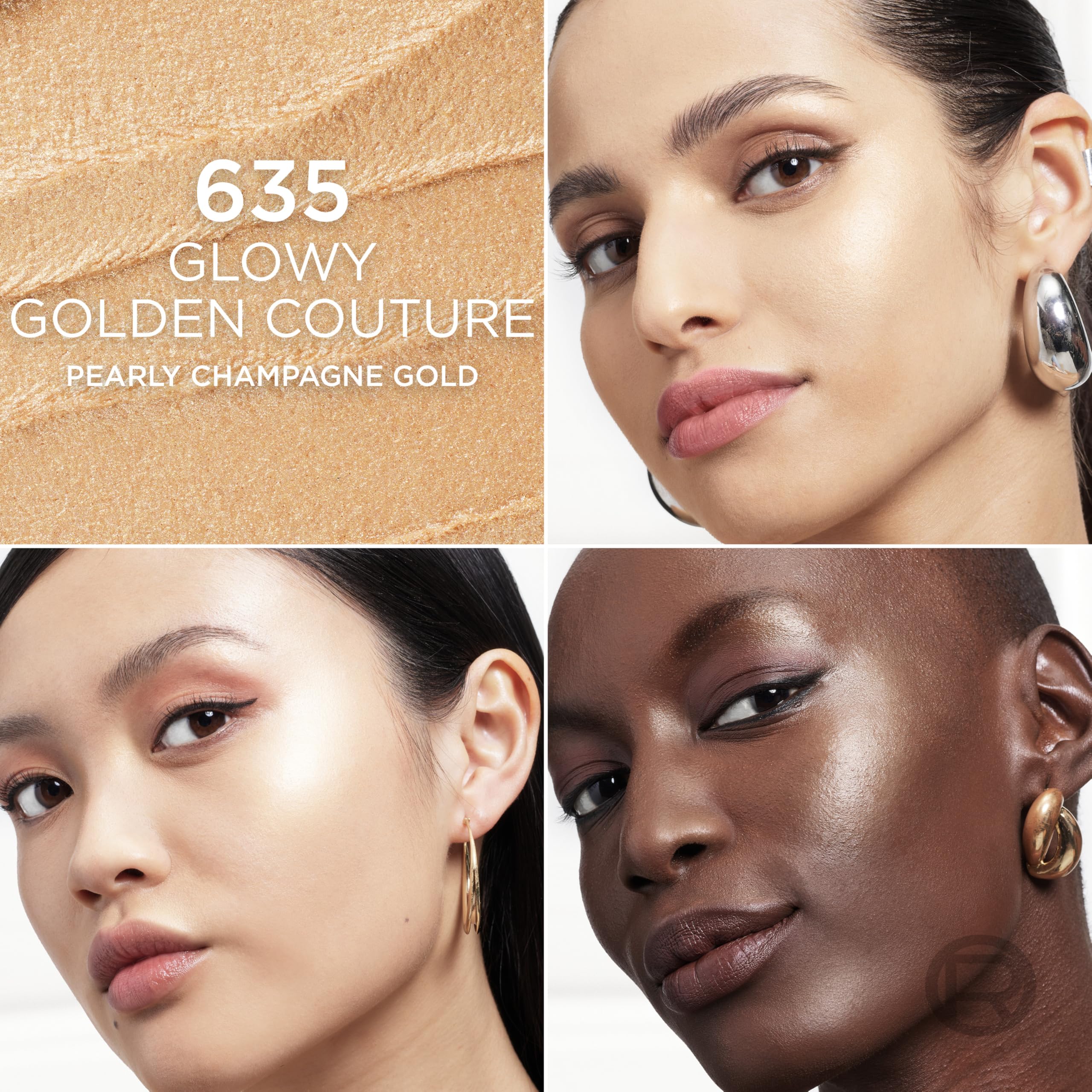 L'Oreal Paris True Match Lumi Le Glow Highlighter Stick, Luminous, Satin, Glowy Highlighter for Face and Body, 635 Golden Couture, 0.17 Oz - Image 6