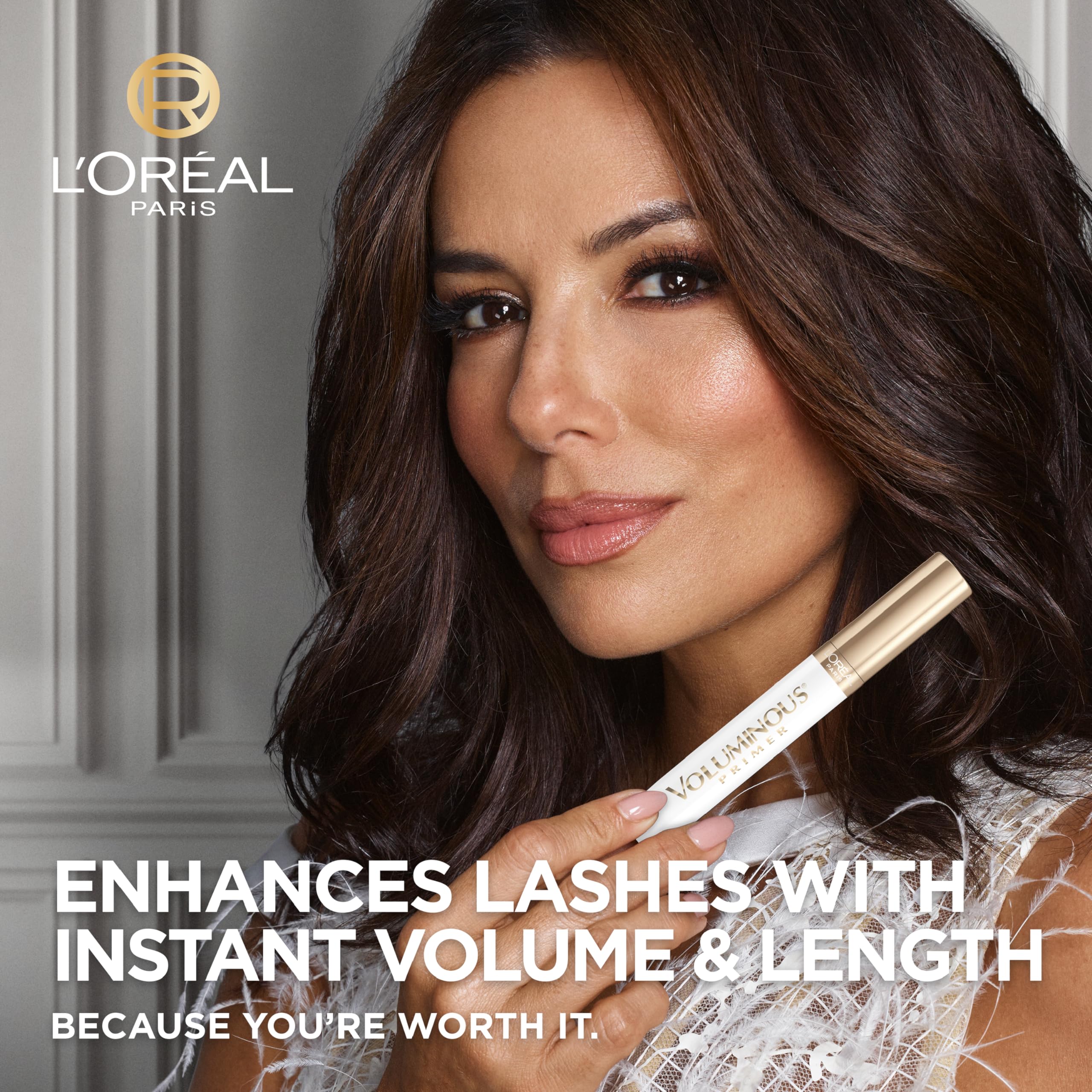 L'Oreal Paris Voluminous Lash Boosting Conditioning Primer Mascara, White Primer, 0.24 Fl Oz., 2 Count - Image 4
