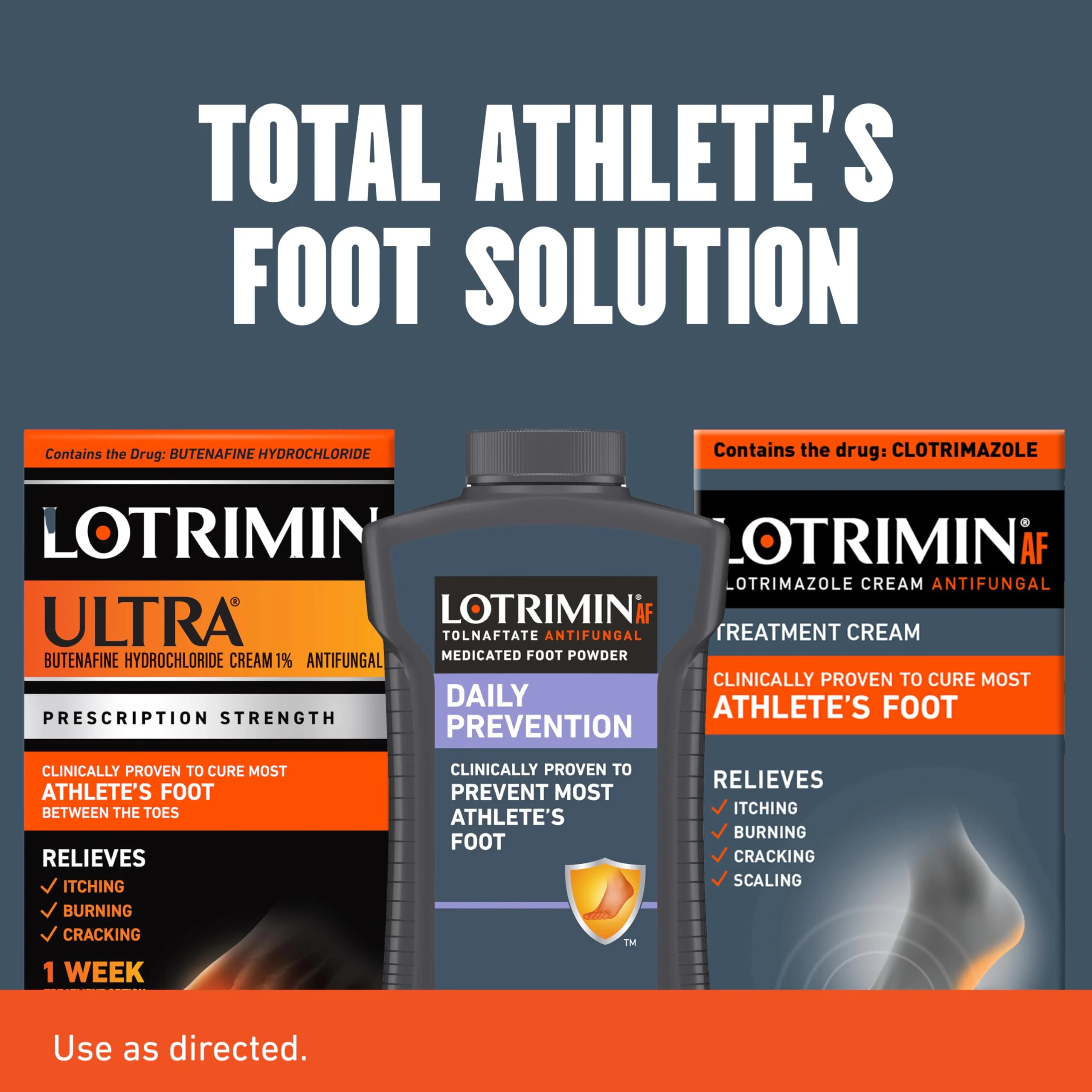 Lotrimin AF Cream for Athlete's Foot, Clotrimazole 1% Antifungal Treatment, Clinically Proven Effective Antifungal Treatment of Most AF, Jock Itch and Ringworm, Cream, 1.1 Ounce (30 Grams) (New Look) - Image 6