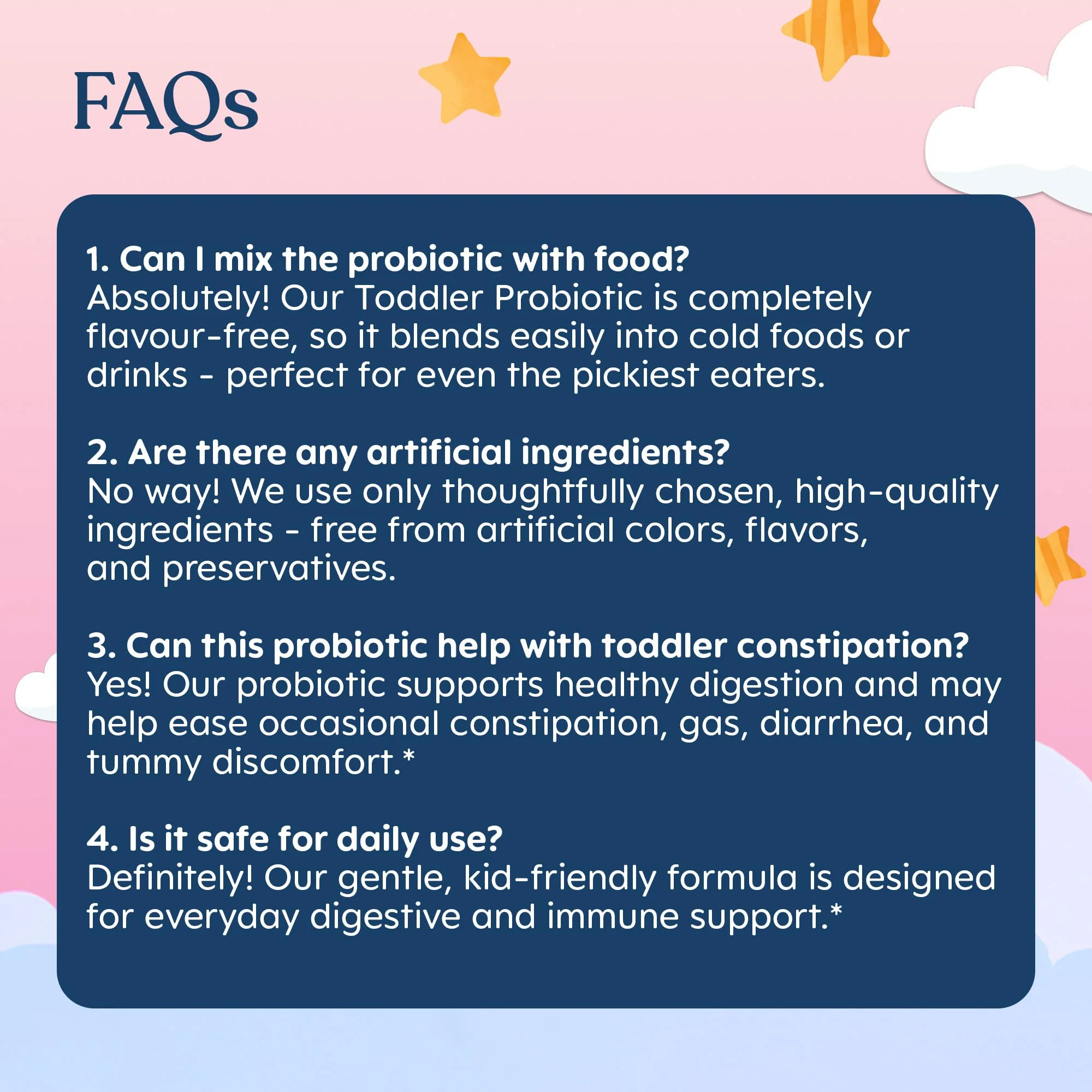 Lovebug Kids Probiotic Powder with Prebiotic Fiber - Toddler Immunity Support & Constipation Relief - USDA Organic Probiotics for Childrens Gut & Digestive Health (Ages 1-4) - 30 Pack (Unflavoured) - Image 6