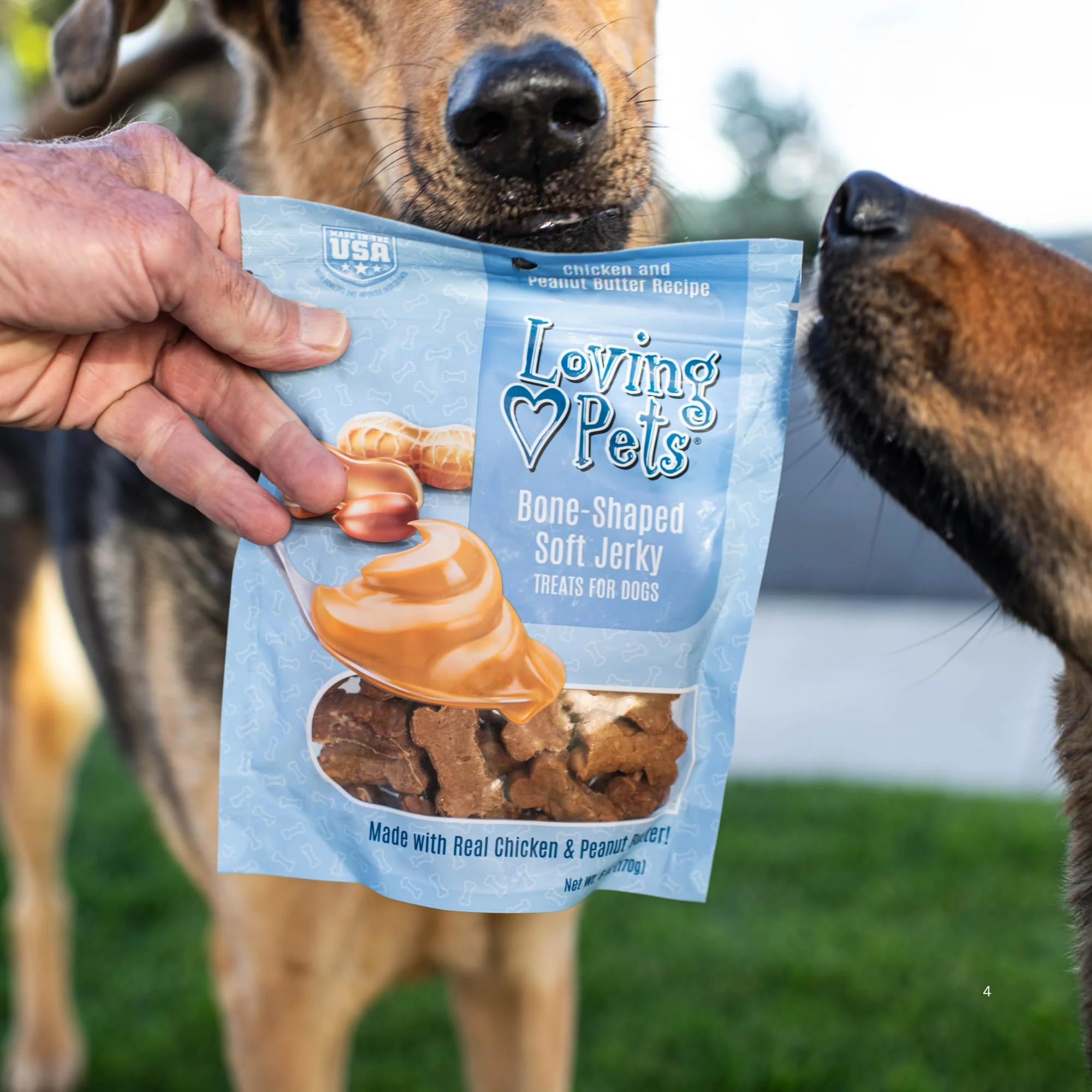 Loving Pets Soft Jerky Dog Treats – Real USA-Sourced Meat Dog Snacks for Training, Puppies & Everyday Reward – Soft, Chewy Dog Treats for Small, Medium & Large Dogs – Wheat & Corn Free - Image 3