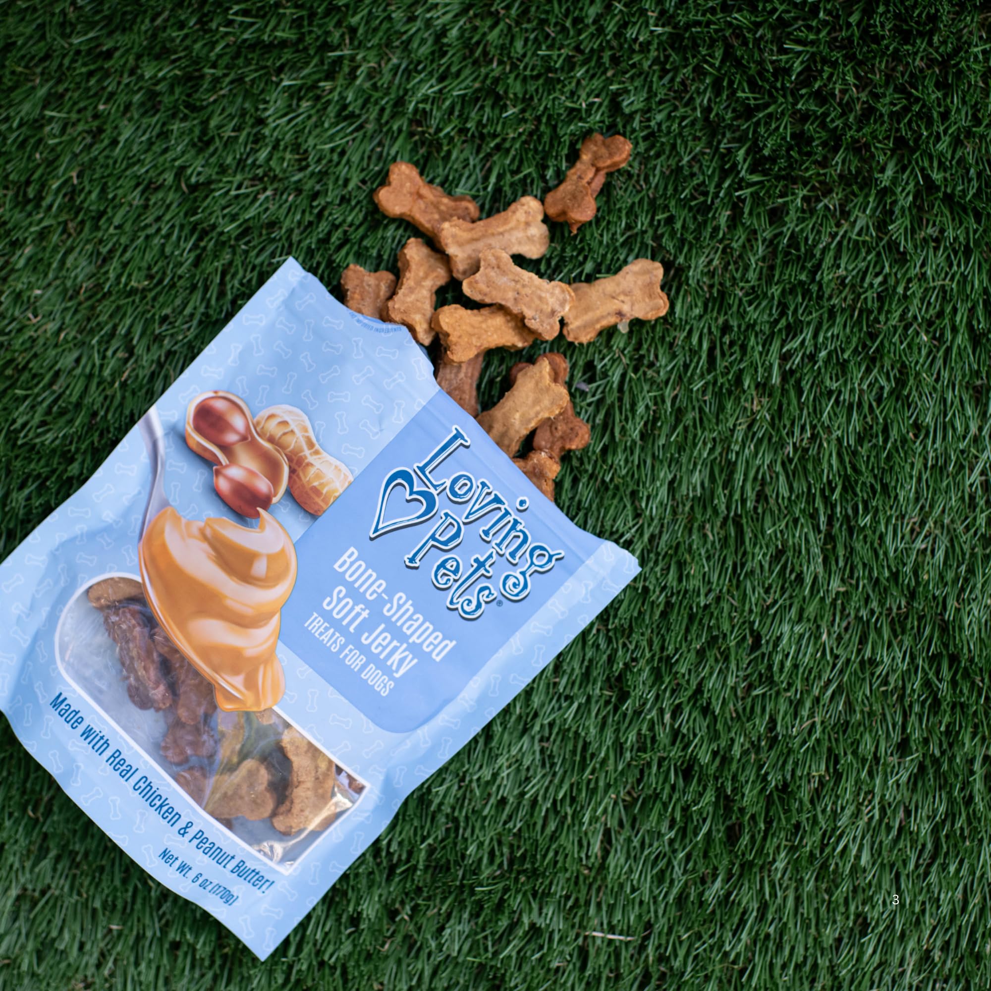 Loving Pets Soft Jerky Dog Treats – Real USA-Sourced Meat Dog Snacks for Training, Puppies & Everyday Reward – Soft, Chewy Dog Treats for Small, Medium & Large Dogs – Wheat & Corn Free - Image 5