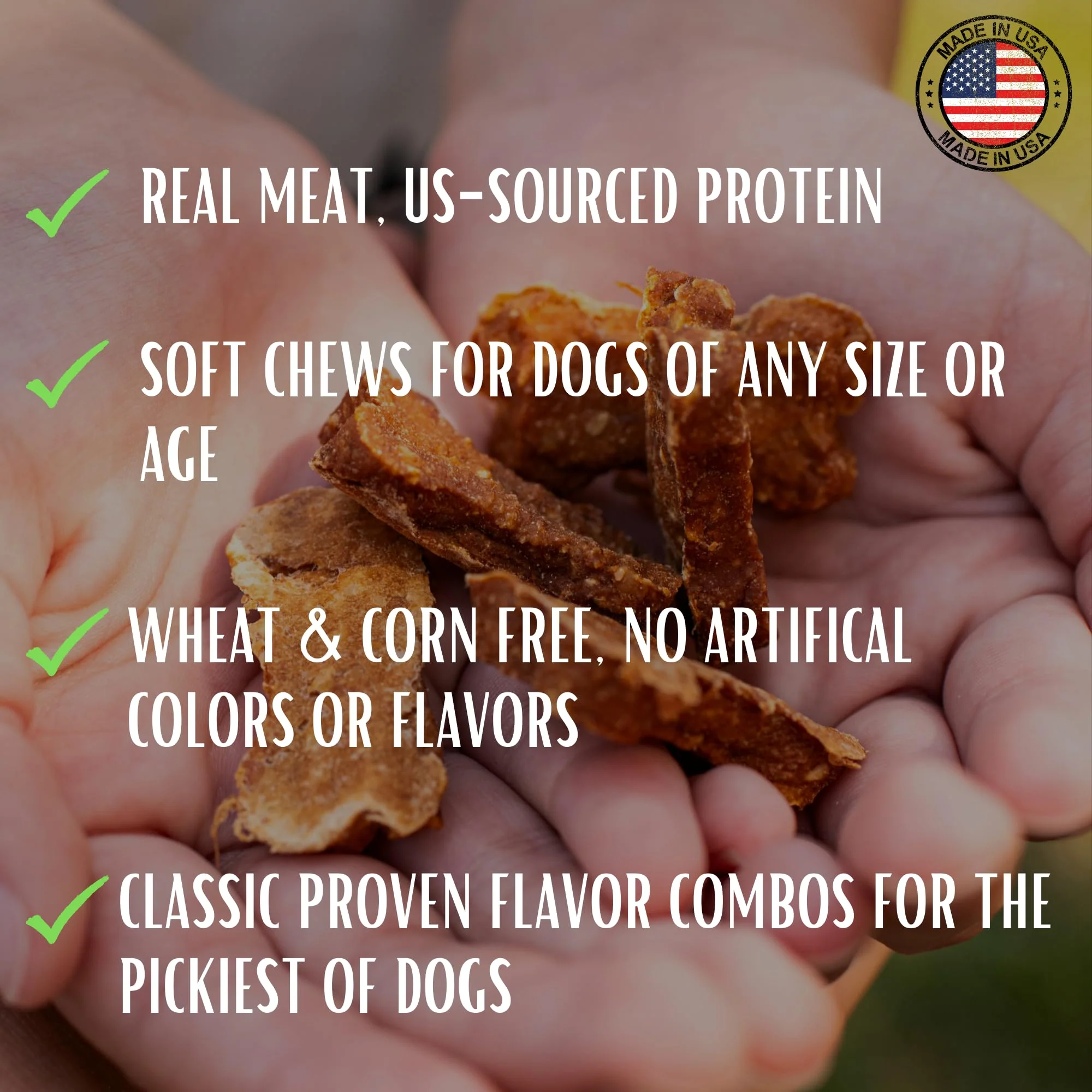 Loving Pets Soft Jerky Dog Treats – Real USA-Sourced Meat Dog Snacks for Training, Puppies & Everyday Reward – Soft, Chewy Dog Treats for Small, Medium & Large Dogs – Wheat & Corn Free - Image 6
