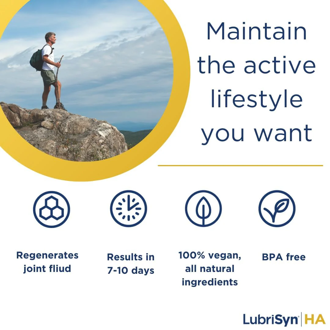 Lubrisyn Hyaluronic Acid Oral Joint Supplement – Liquid HA Formula for Humans – Promotes Joint Support, Mobility, Flexibility, Hydration & Healthy Function for Men & Women – Grape Flavor 11.5oz - Image 4