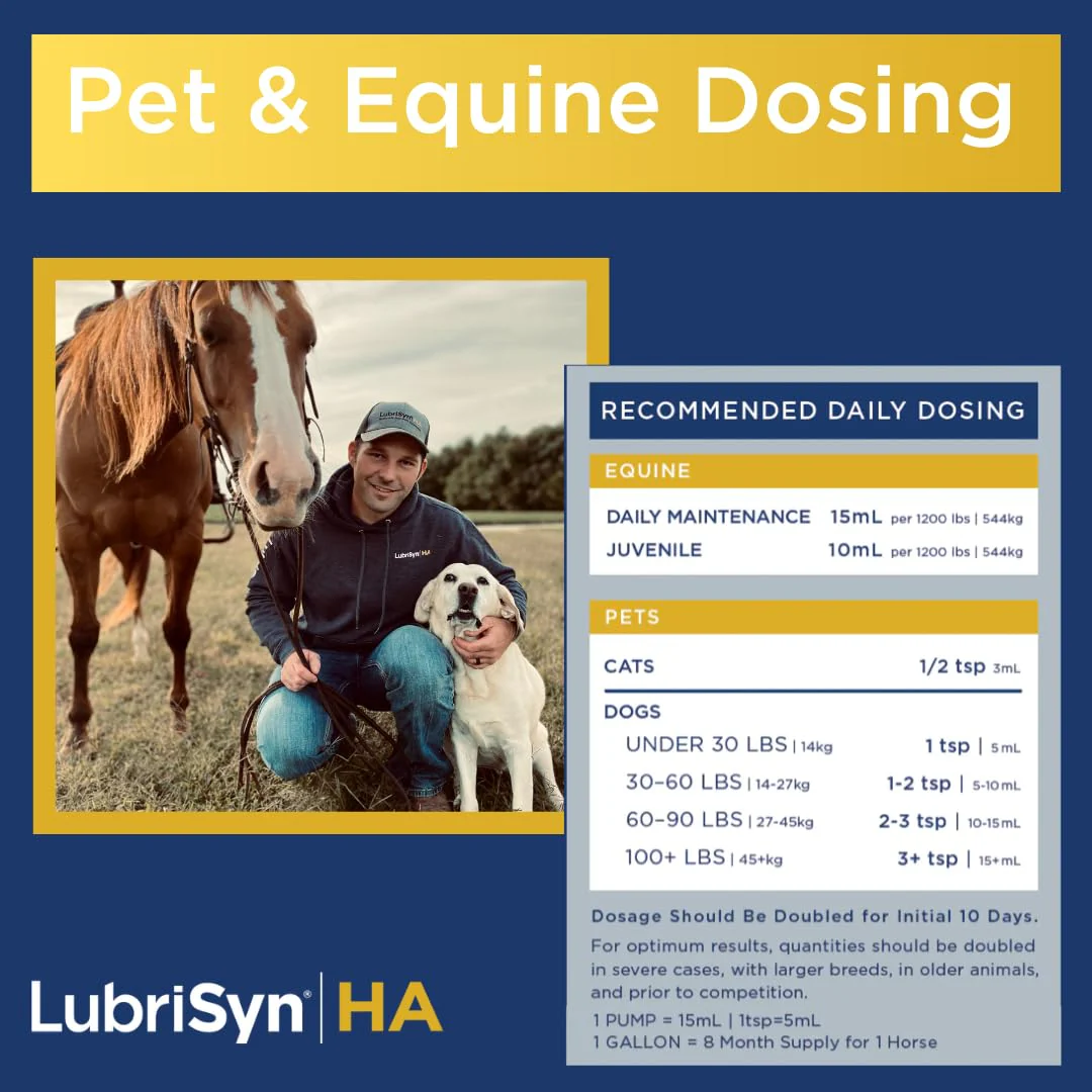 LubriSynHA Hyaluronic Acid Hip & Joint Care Supplement for Dogs, Cats & Horses – Liquid Oral HA for Pets – Joint Support Supplement Promotes Mobility, Flexibility, Cartilage Health & Comfort – 8oz - Image 4