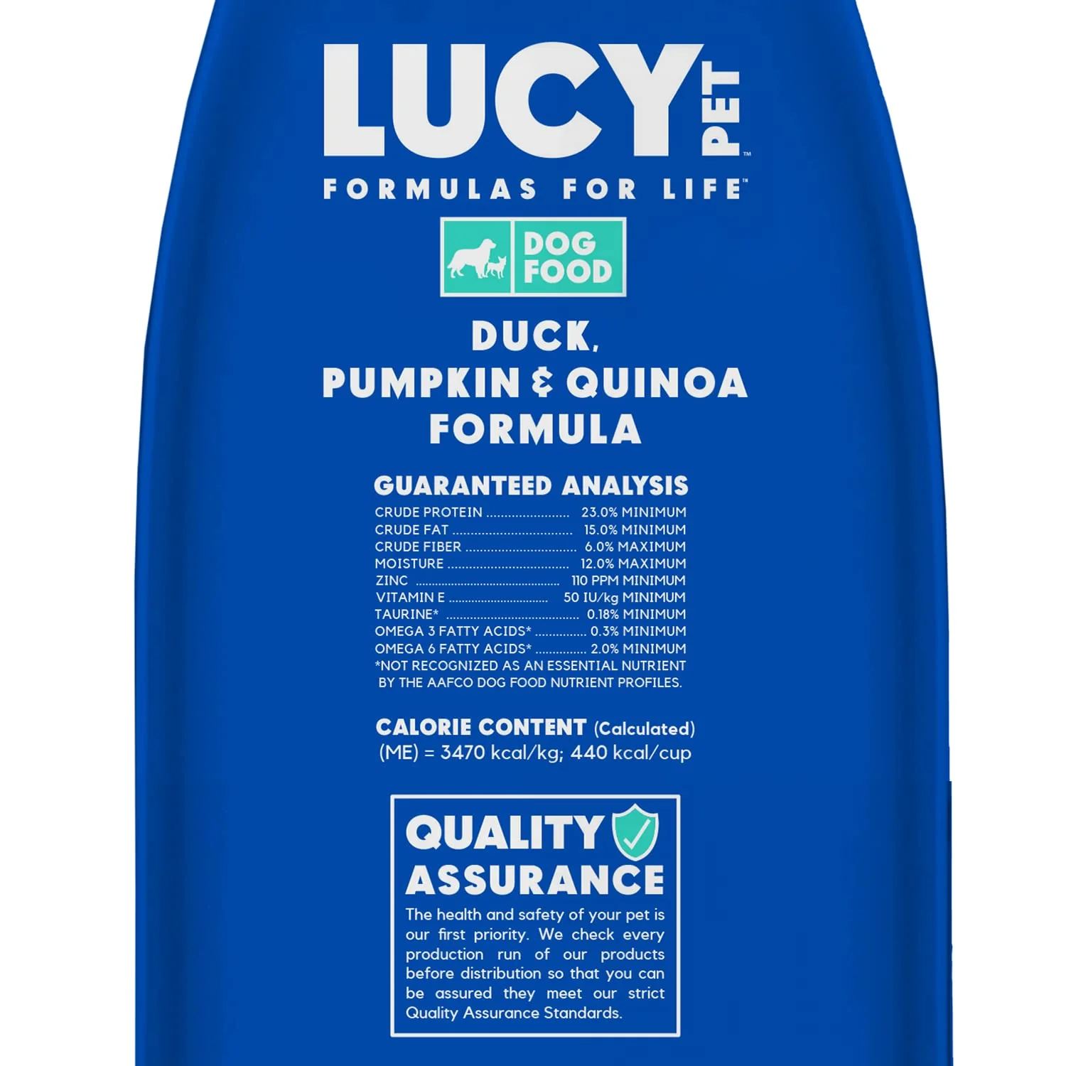 Lucy Pet Products Formulas for Life Duck, Pumpkin & Quinoa Dry Dog Food, All Life Stages, Digestive Health, Sensitive Stomach and Skin, 25lb bag - Image 2
