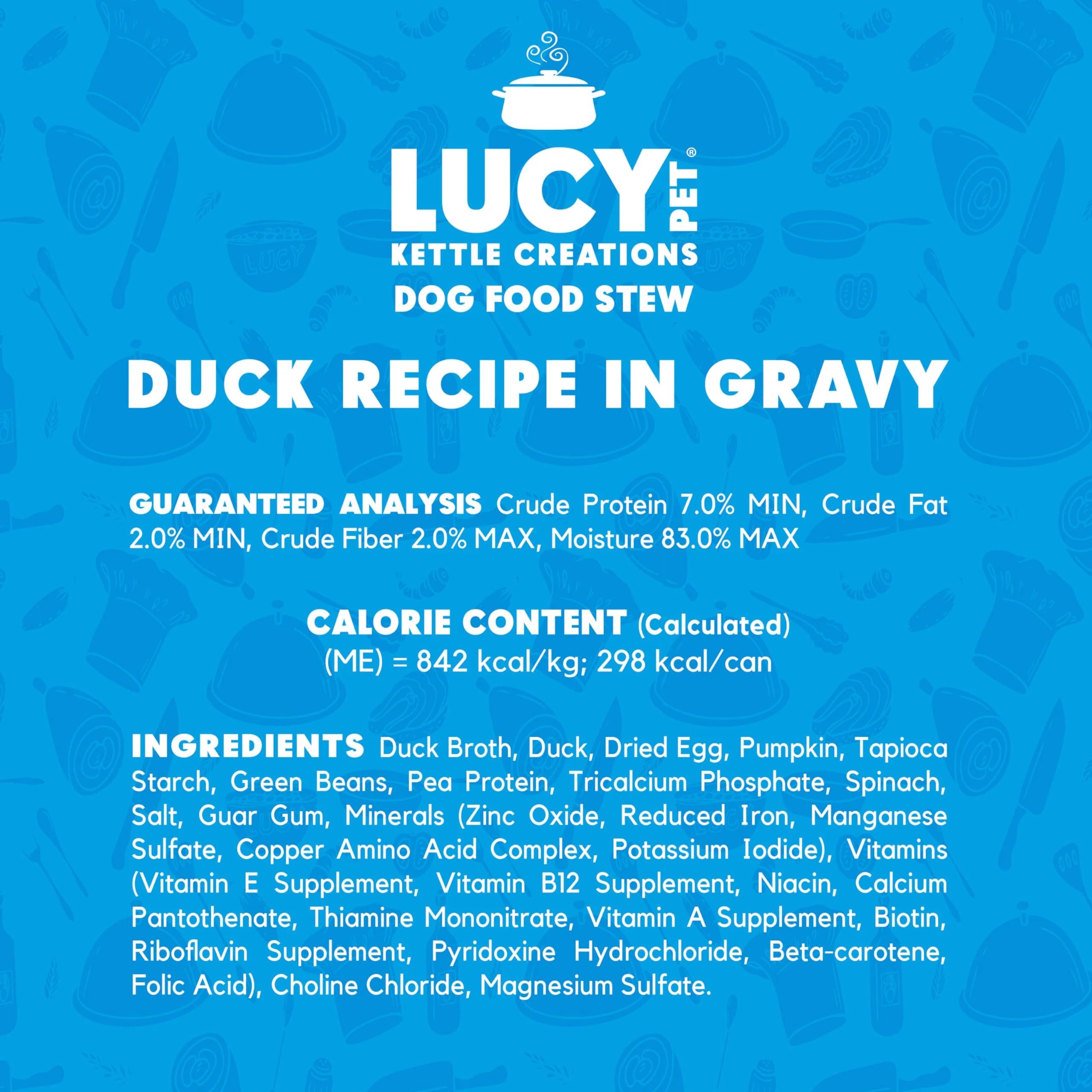 Lucy Pet Products Kettle Creations Duck Dog Stew Recipe in Gravy 12.5oz, 12 Count (Pack of 1) - Image 4