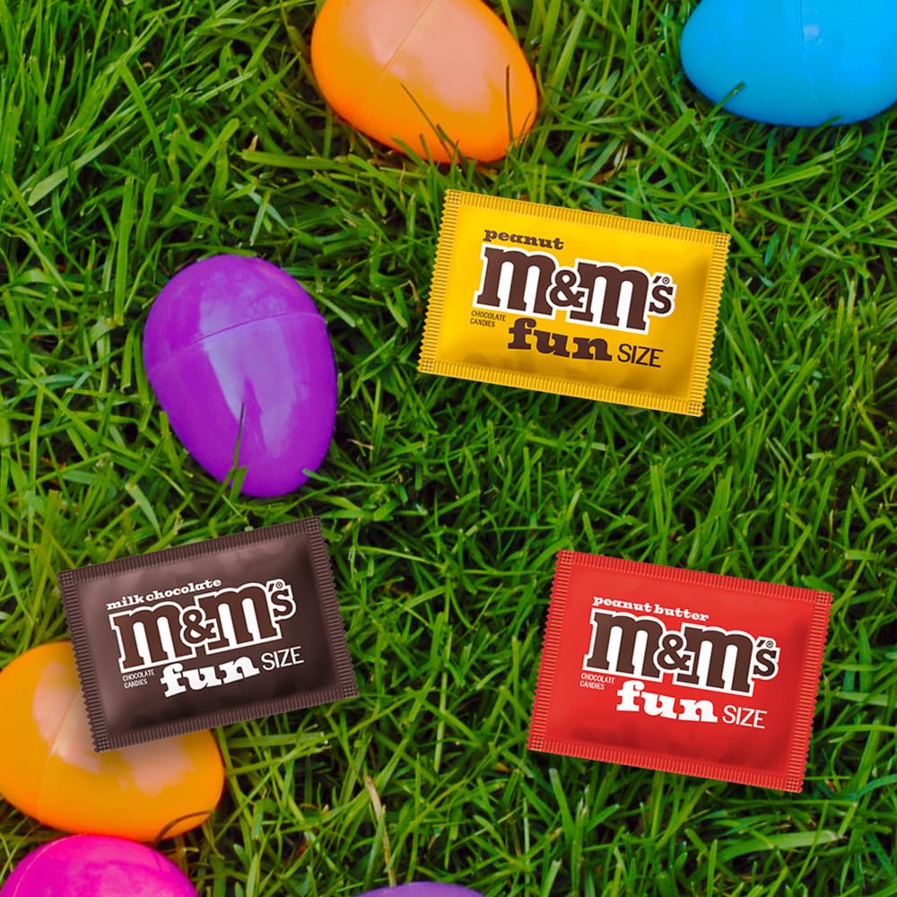 M&M'S Milk Chocolate, Peanut & Peanut Butter Easter Fun Variety Pack, Party Size, 19.41 Oz Bulk Candy Bag (1.36 Pounds) - Image 4