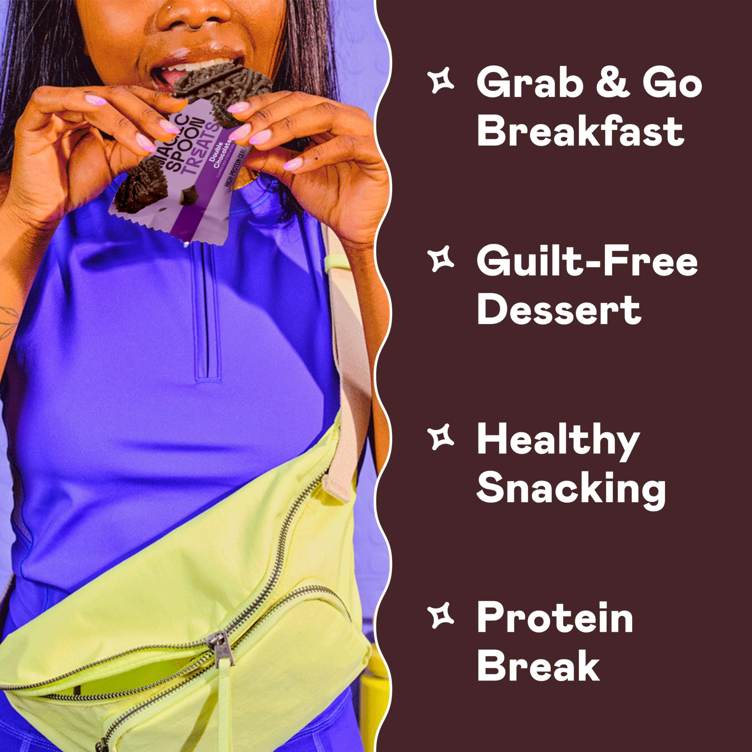 Magic Spoon Treats - 8 High Protein Bars, Double Chocolate - High Protein Gluten Free Snack - Sugar Free & Gluten Free Protein Cereal Bar - Low Carb & Keto Friendly - Healthy Snacks for Adults - Image 5