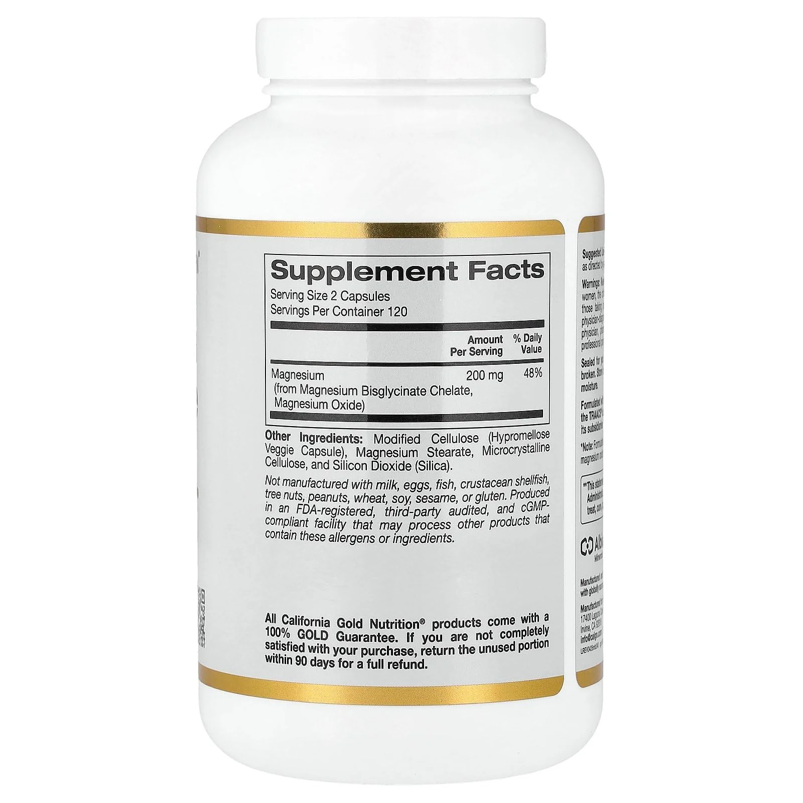 Magnesium Bisglycinate, High Absorption Albion Minerals, 240 Veggie Capsules - Image 6