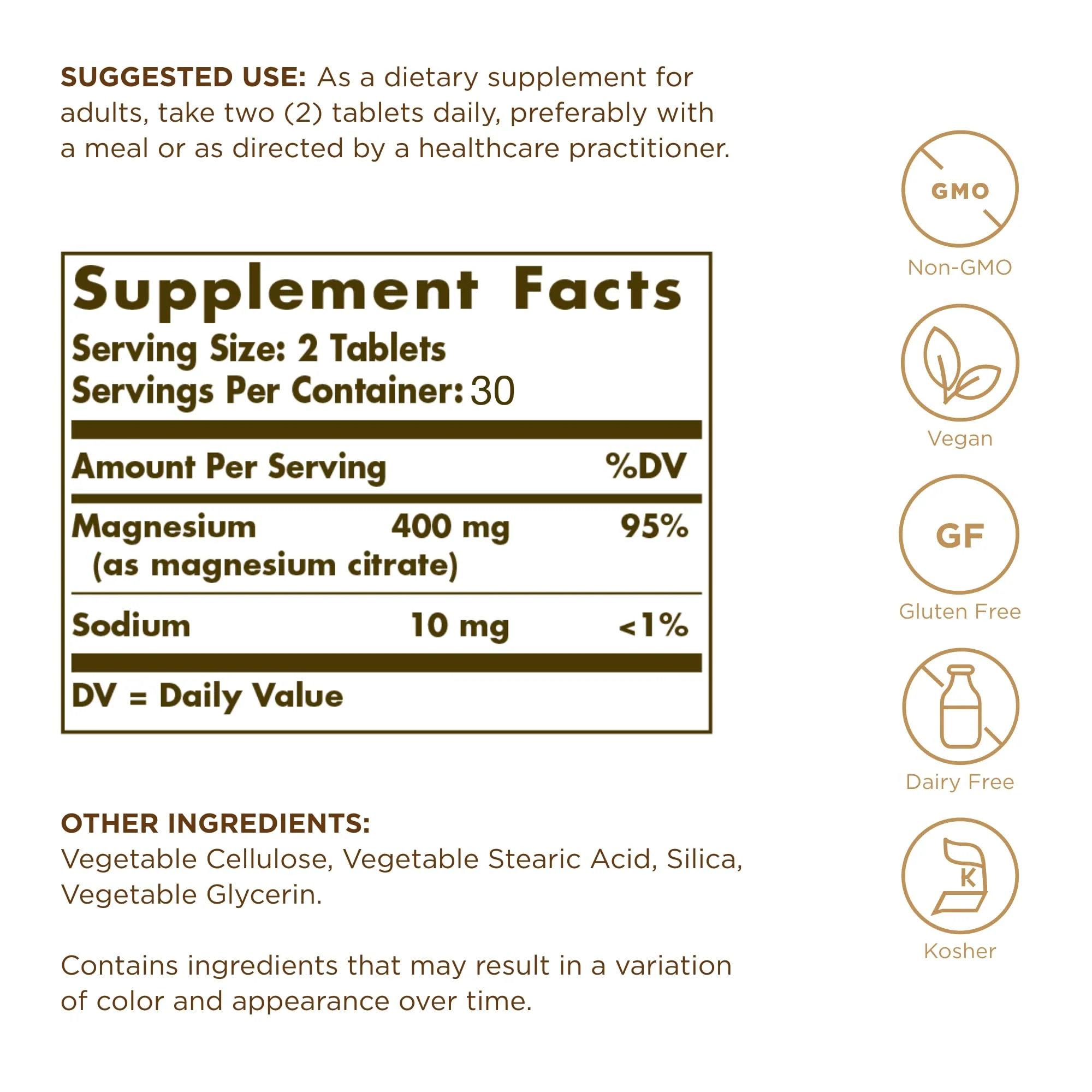 Magnesium Citrate - 60 Tablets - Image 6