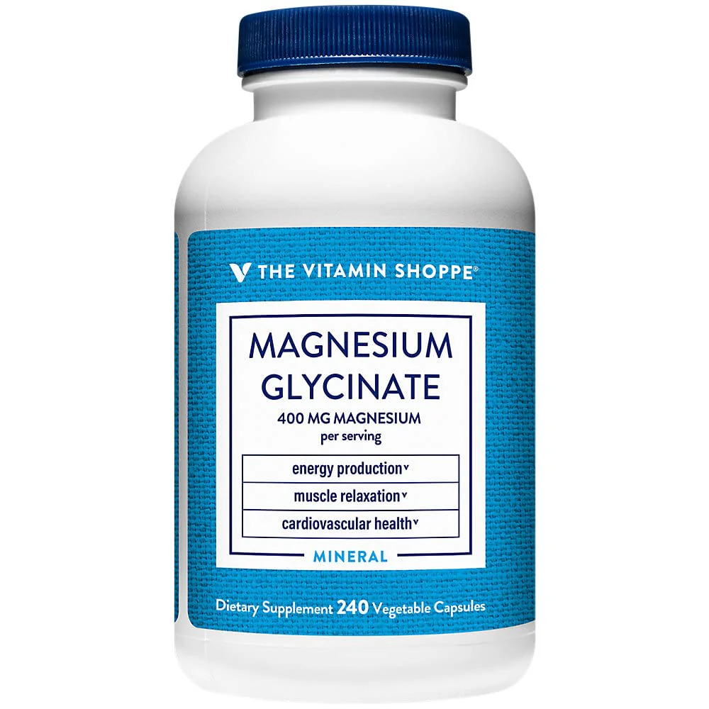 Magnesium Glycinate a Supports Energy Production & Cardiovascular Health a 400 MG (240 Capsules)