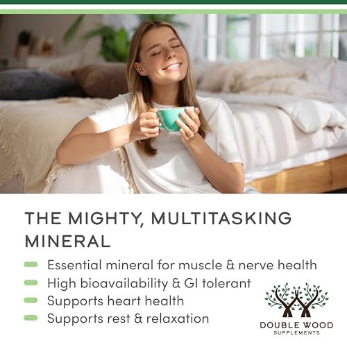 Magnesium Taurate Supplement for Cardiovascular Health to Boost Magnesium Levels (1,500mg per Serving, 210 Vegan Capsules) Non-GMO, Gluten Free, by Double Wood Supplements - Image 5