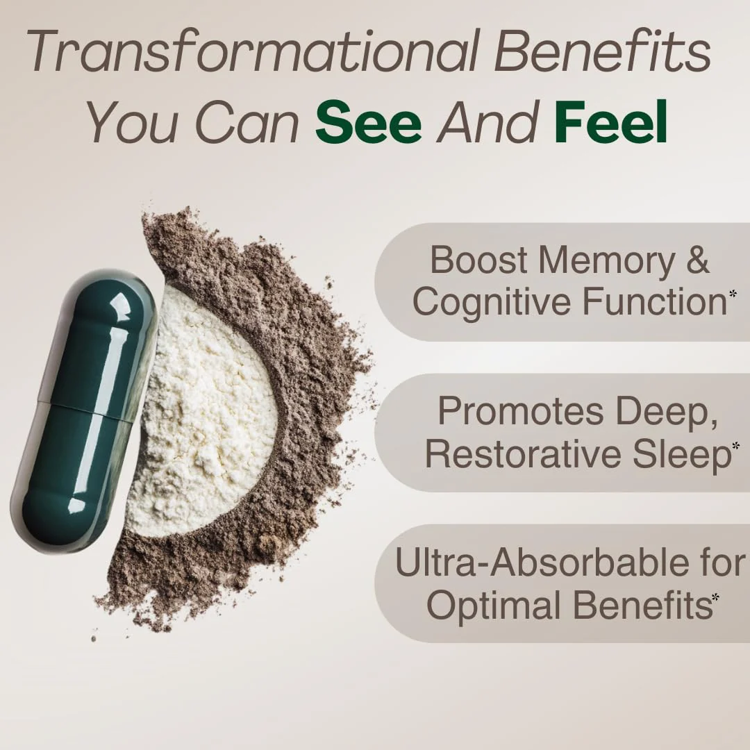 MAGPLUS+ Magnesium L-Threonate w Apigenin & L Theanine | 7-Ingredient Sleep Blend | Brain, Memory, & Sleep Support | Liposomal Magnesium Threonate Supplement (60 Capsules) - Image 7