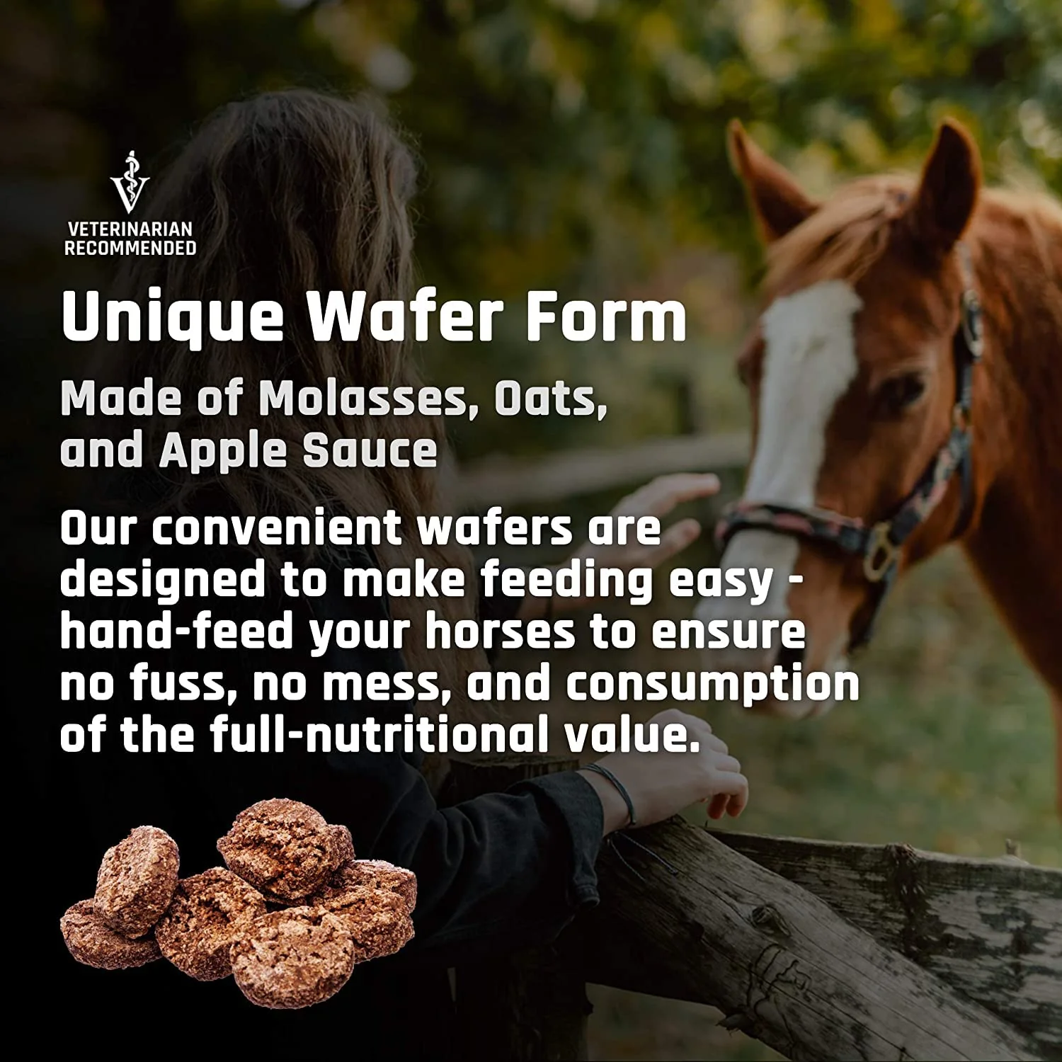 Majesty's Biotin Wafers - Superior Horse / Equine Hoof and Coat Support Supplement - Copper, Zinc, Lysine, Methionine - 30 Count (1 Month Supply) - Image 3