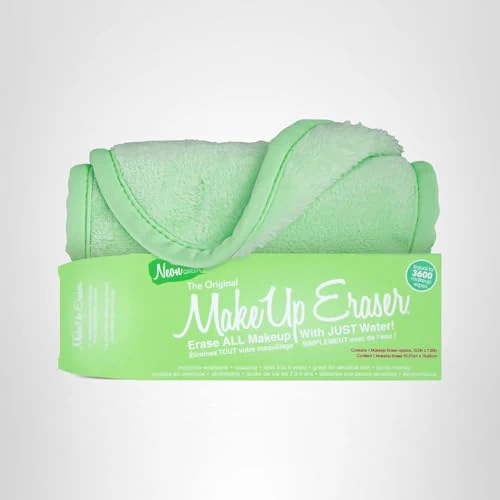 MakeUp Eraser, Erase All Makeup With Just Water, Including Waterproof Mascara, Eyeliner, Foundation, Lipstick and More (Neon Green) - Image 2