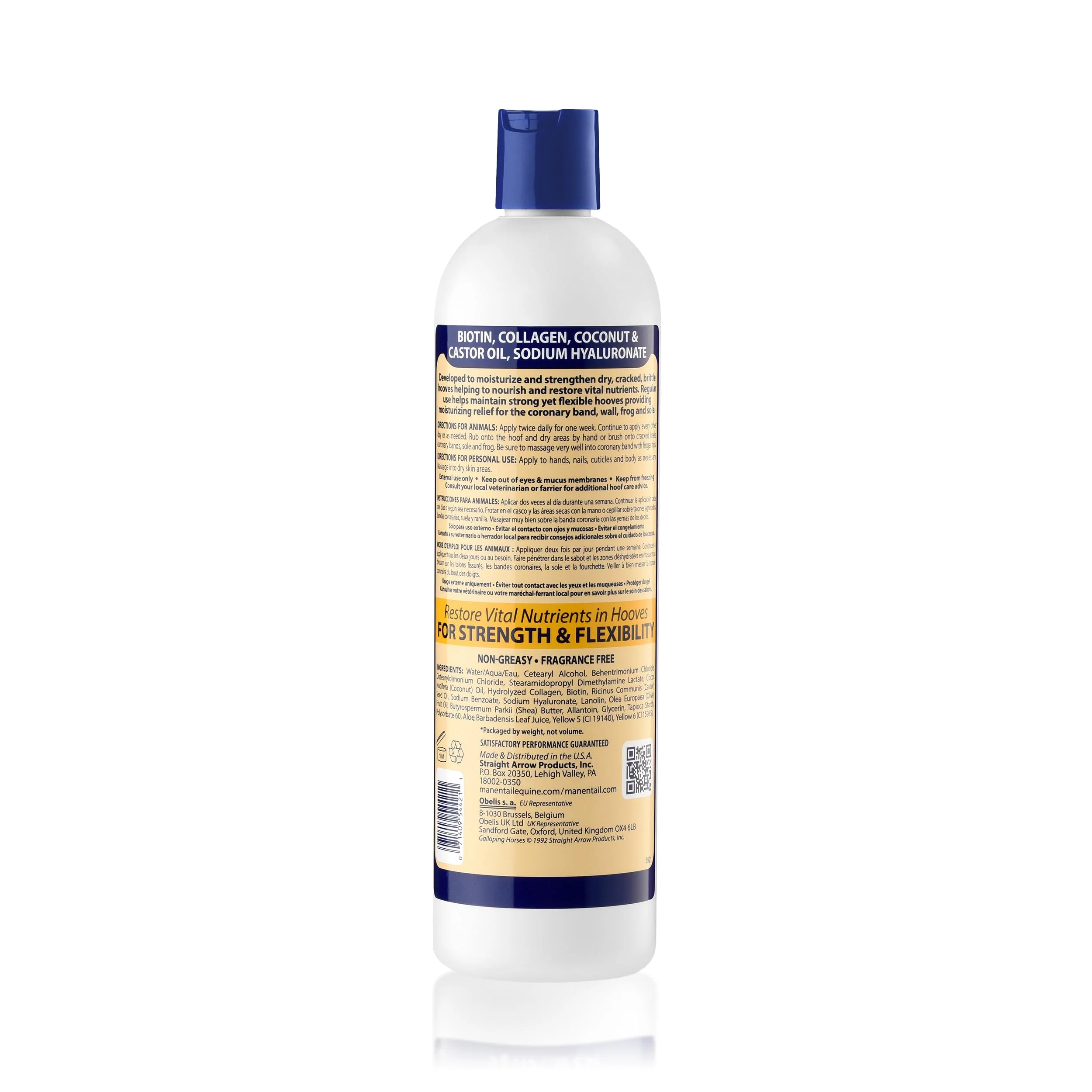 Mane 'n Tail Hoofmaker Hand & Nail Therapy (14.5 Oz) – Fragrance-Free, Biotin & Collagen-Enriched Moisturizing Cream for Strengthening Hooves & Promoting Healthy Growth - Image 2