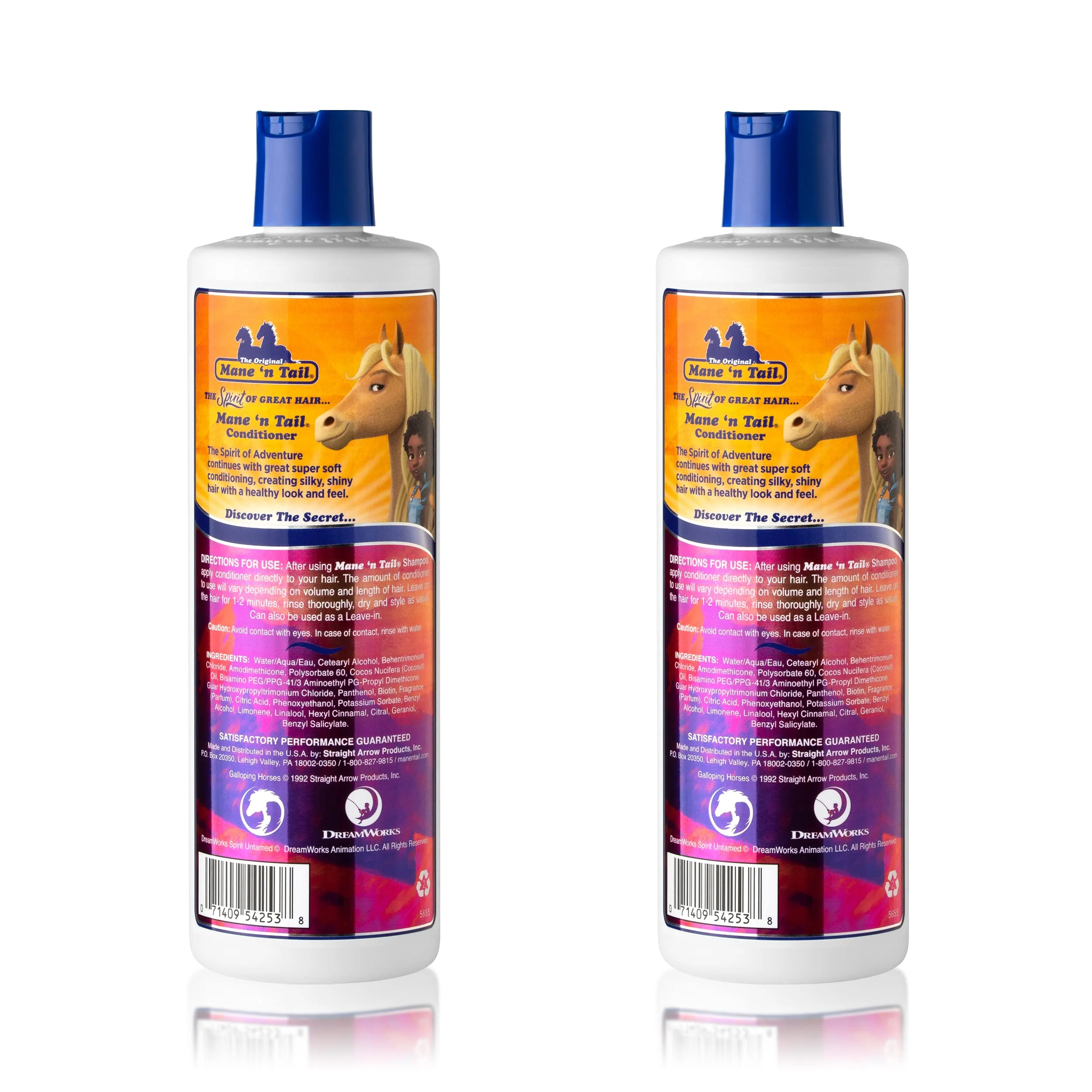 Mane 'n Tail Spirit Untamed Conditioner (2-Pack) â€“ Caramel Apple Scented, Gentle Leave-In Formula for Soft, Silky Hair (11.02 oz Each) - Image 2