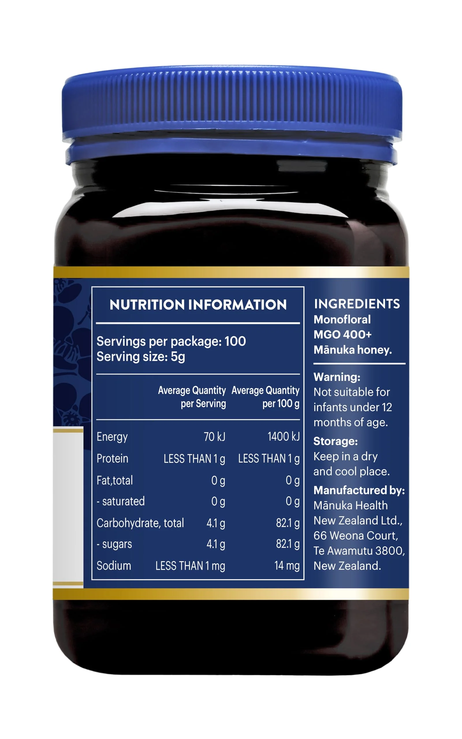 Manuka Health UMF 13+/MGO 400+ Manuka Honey (500g/17.6oz), Superfood, Authentic Raw Honey from New Zealand - Image 9