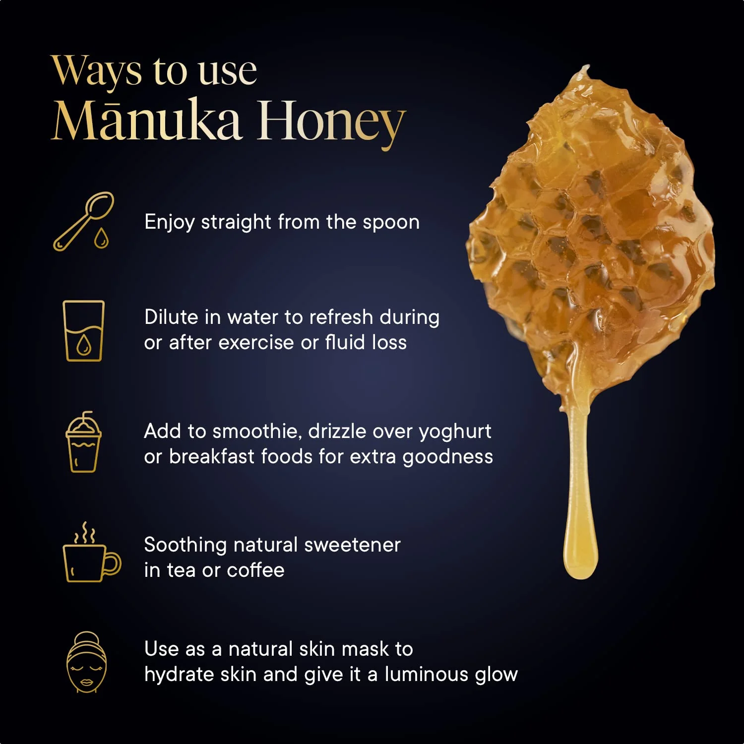 Manuka Health UMF 16+/MGO 573+ Manuka Honey (250g/8.8oz), Superfood, Authentic Raw Honey from New Zealand - Image 3