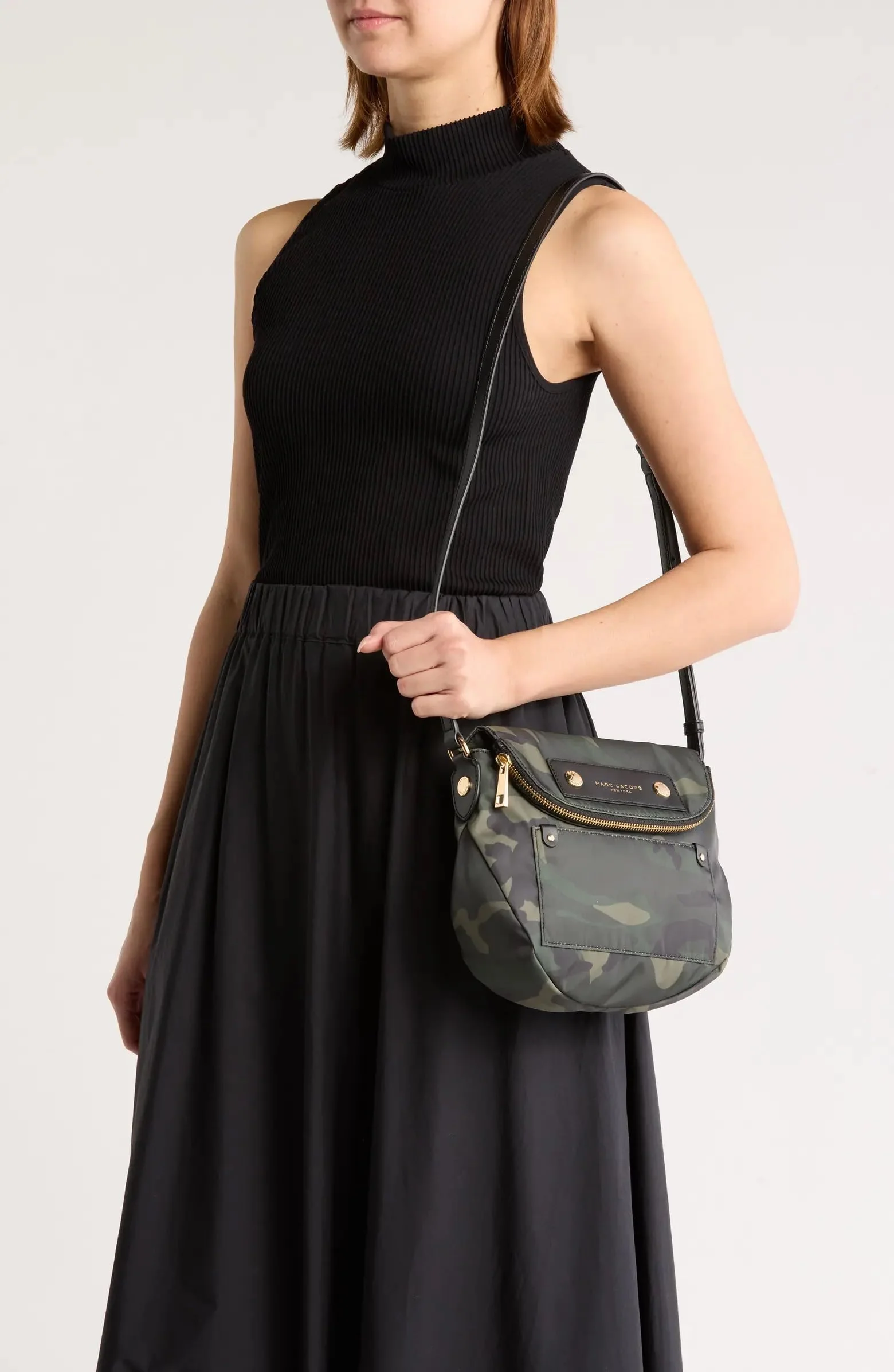 Marc Jacobs Preppy Nylon Mini Natasha Crossbody Bag, Camo Multi - Image 6