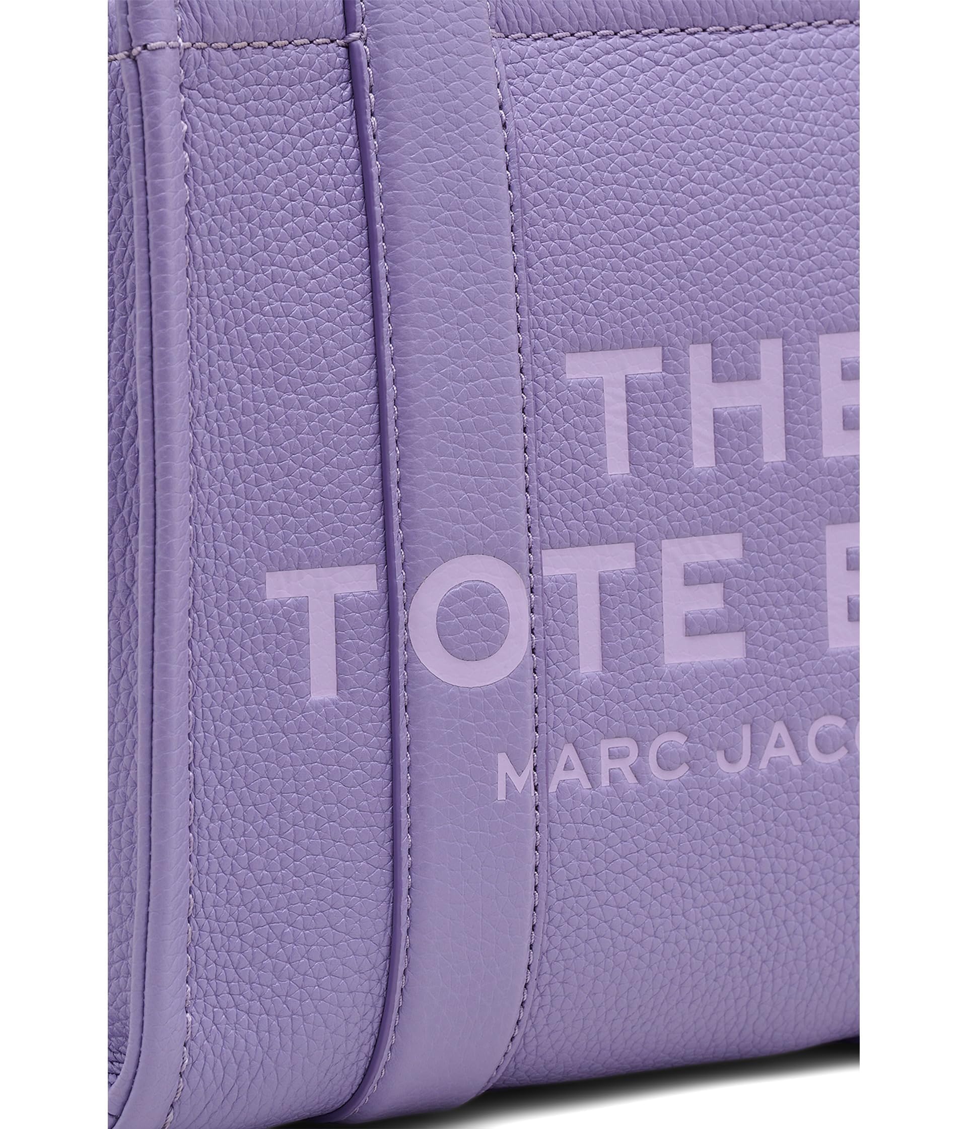 Marc Jacobs The Leather Mini Tote Bag Lavender One Size - Image 2