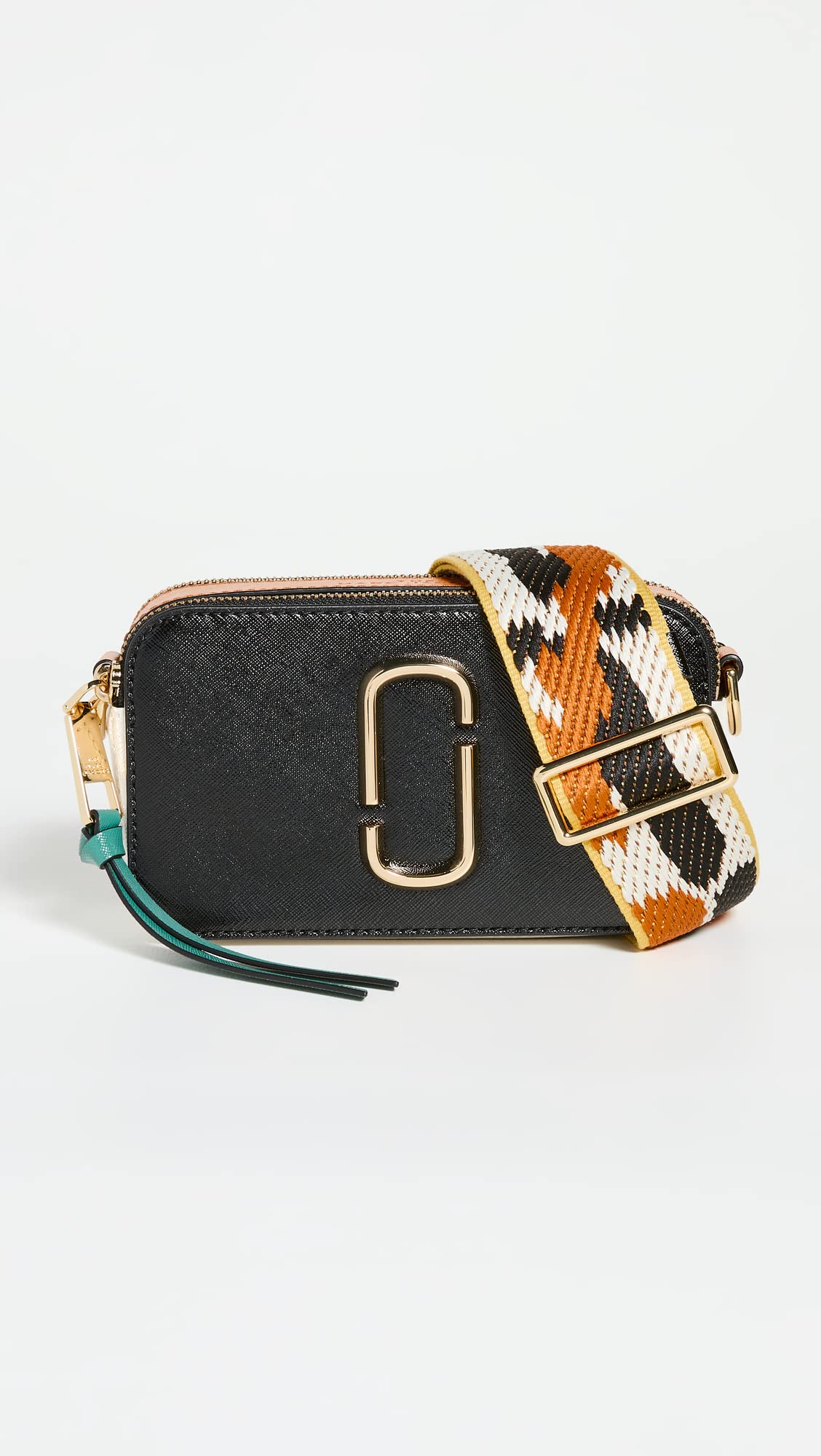 Marc Jacobs Women's Snapshot Camera Bag, Black/Honey Ginger Multi, One Size - Image 5