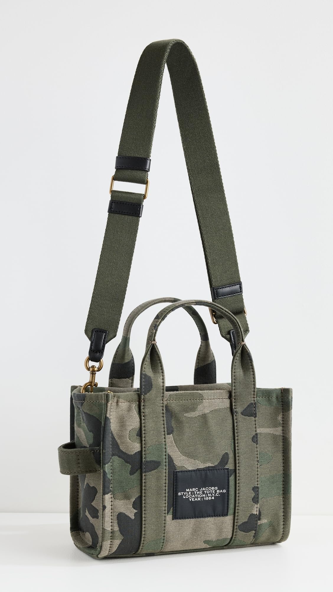 Marc Jacobs Women's The Camo Jacquard Small Tote Bag, Camo Multi, One Size - Image 4