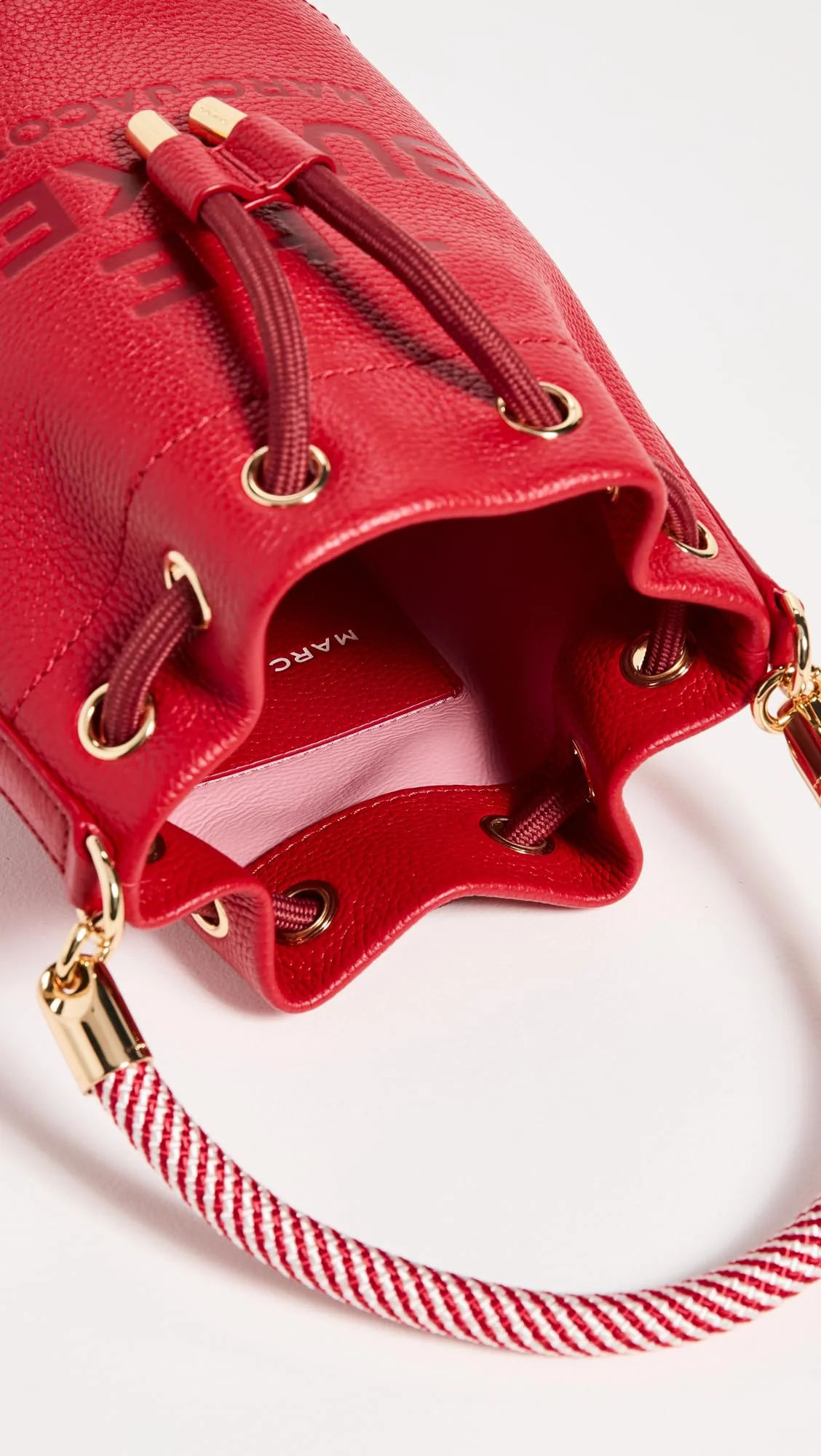 Marc Jacobs Women's The Leather Bucket Bag, True Red, One Size - Image 2