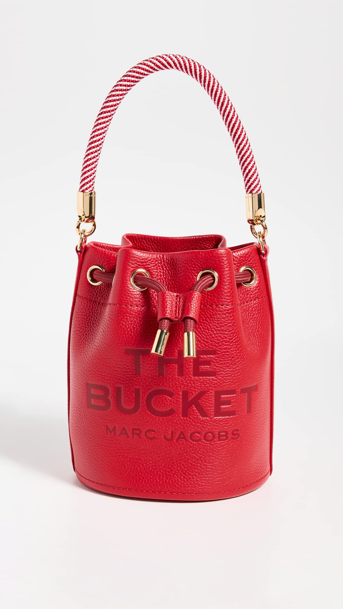 Marc Jacobs Women's The Leather Bucket Bag, True Red, One Size - Image 3