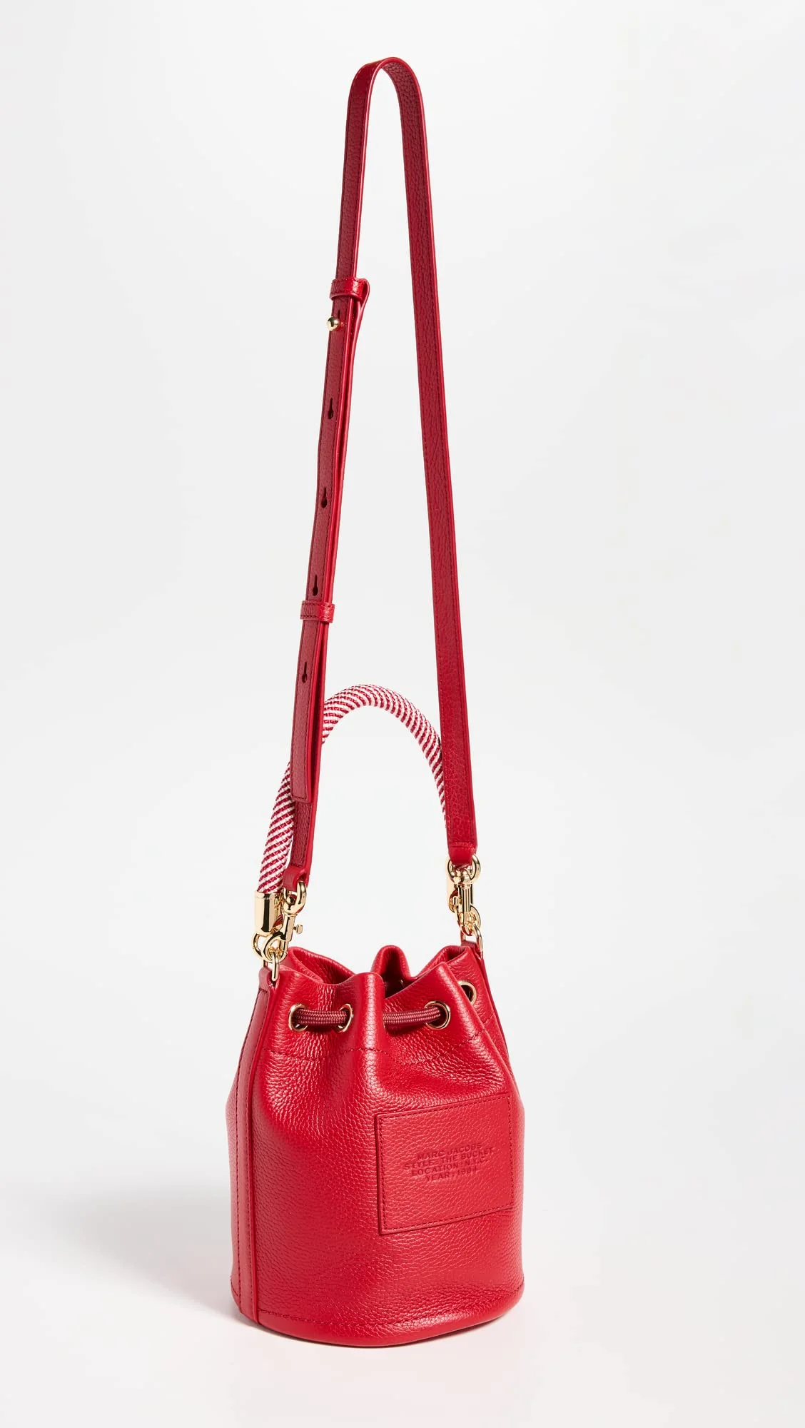Marc Jacobs Women's The Leather Bucket Bag, True Red, One Size - Image 4