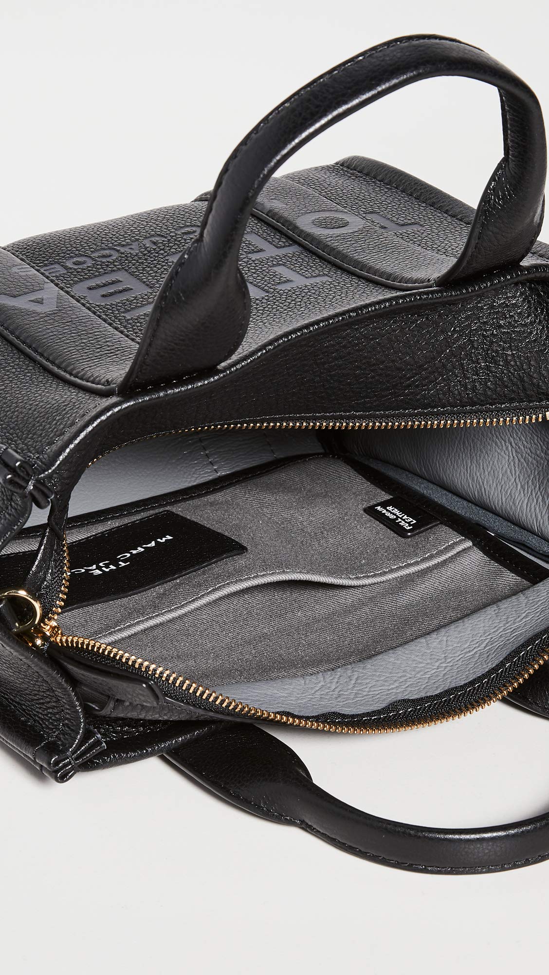 Marc Jacobs Women's The Leather Small Tote Bag, Black, One Size - Image 2