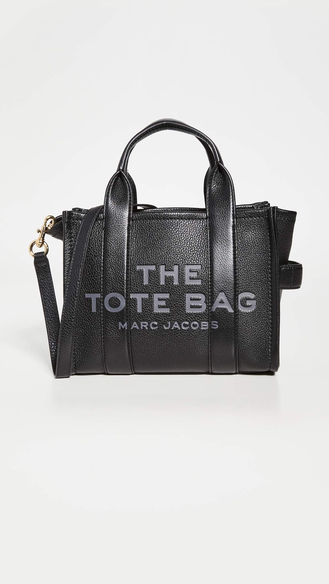 Marc Jacobs Women's The Leather Small Tote Bag, Black, One Size - Image 5
