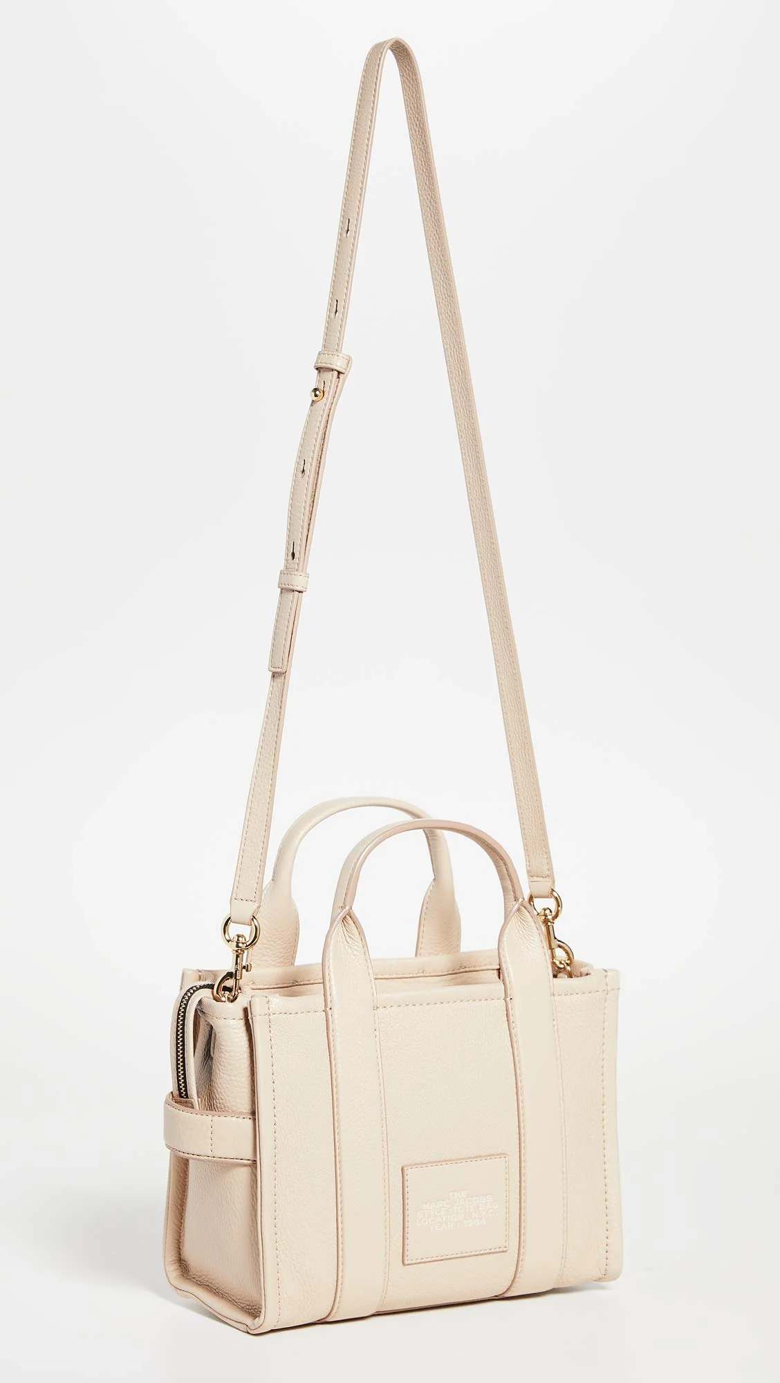 Marc Jacobs Women's The Leather Small Tote Bag, Twine, Tan, One Size - Image 4