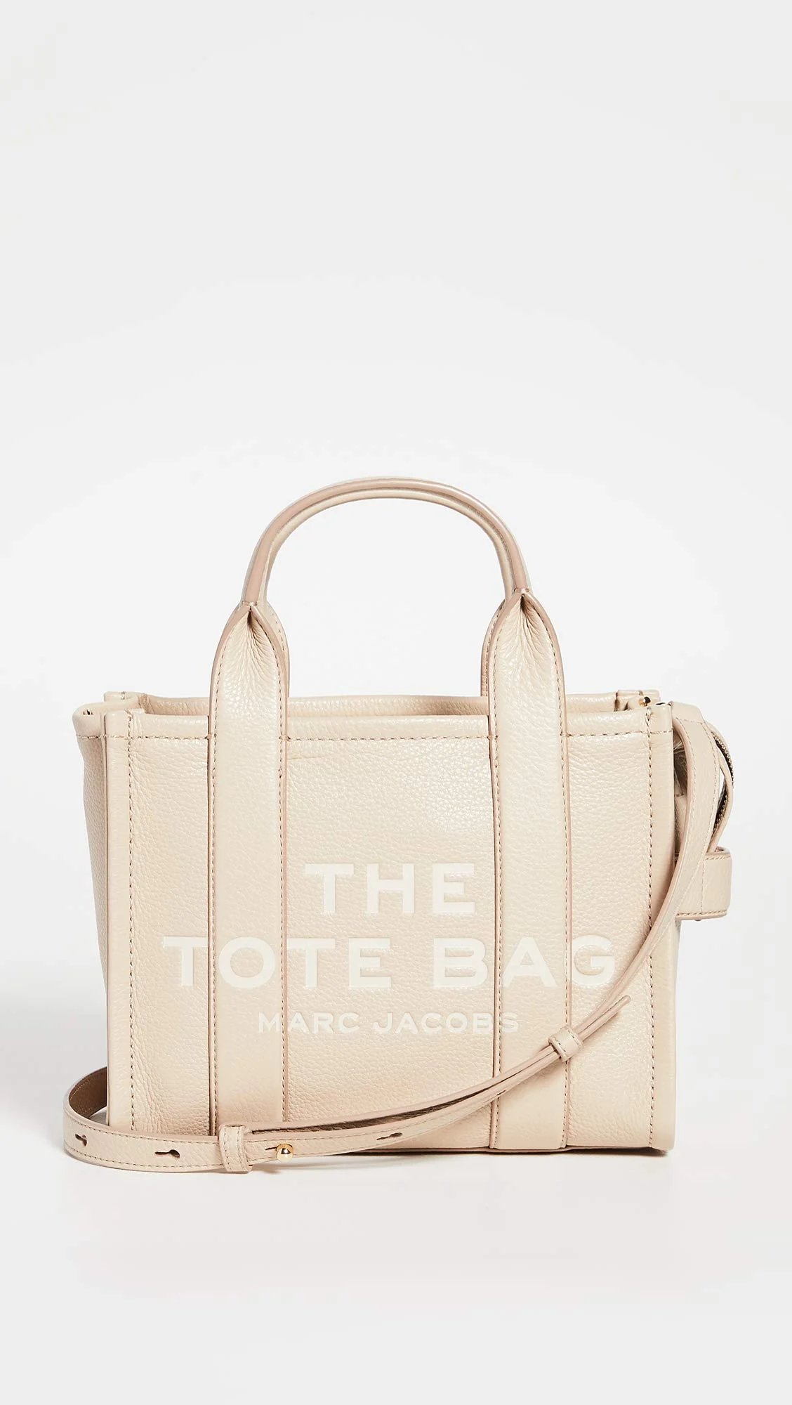 Marc Jacobs Women's The Leather Small Tote Bag, Twine, Tan, One Size - Image 5