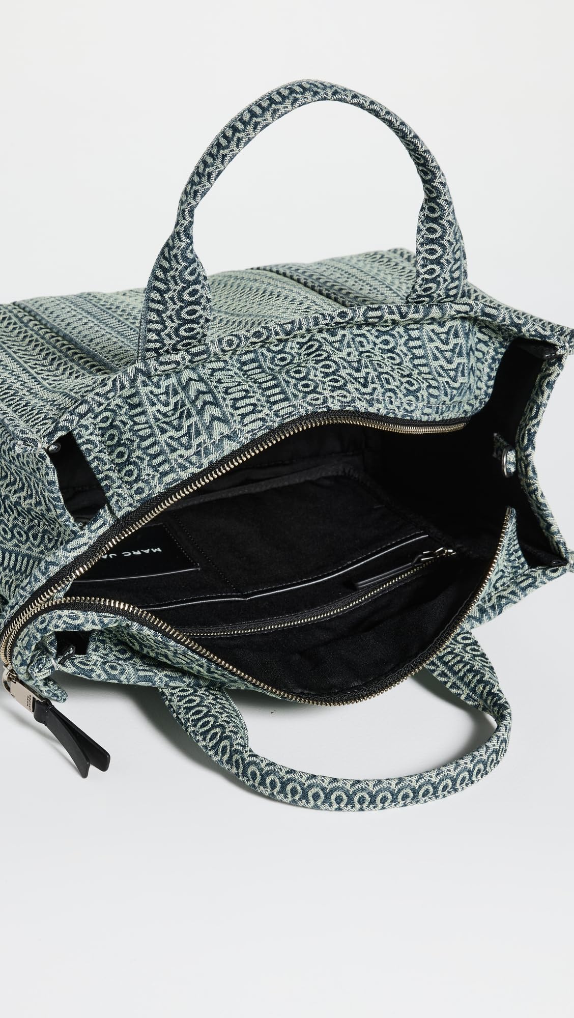 Marc Jacobs Women's The Medium Tote, Sun Faded Denim, Green, Graphic, One Size - Image 2