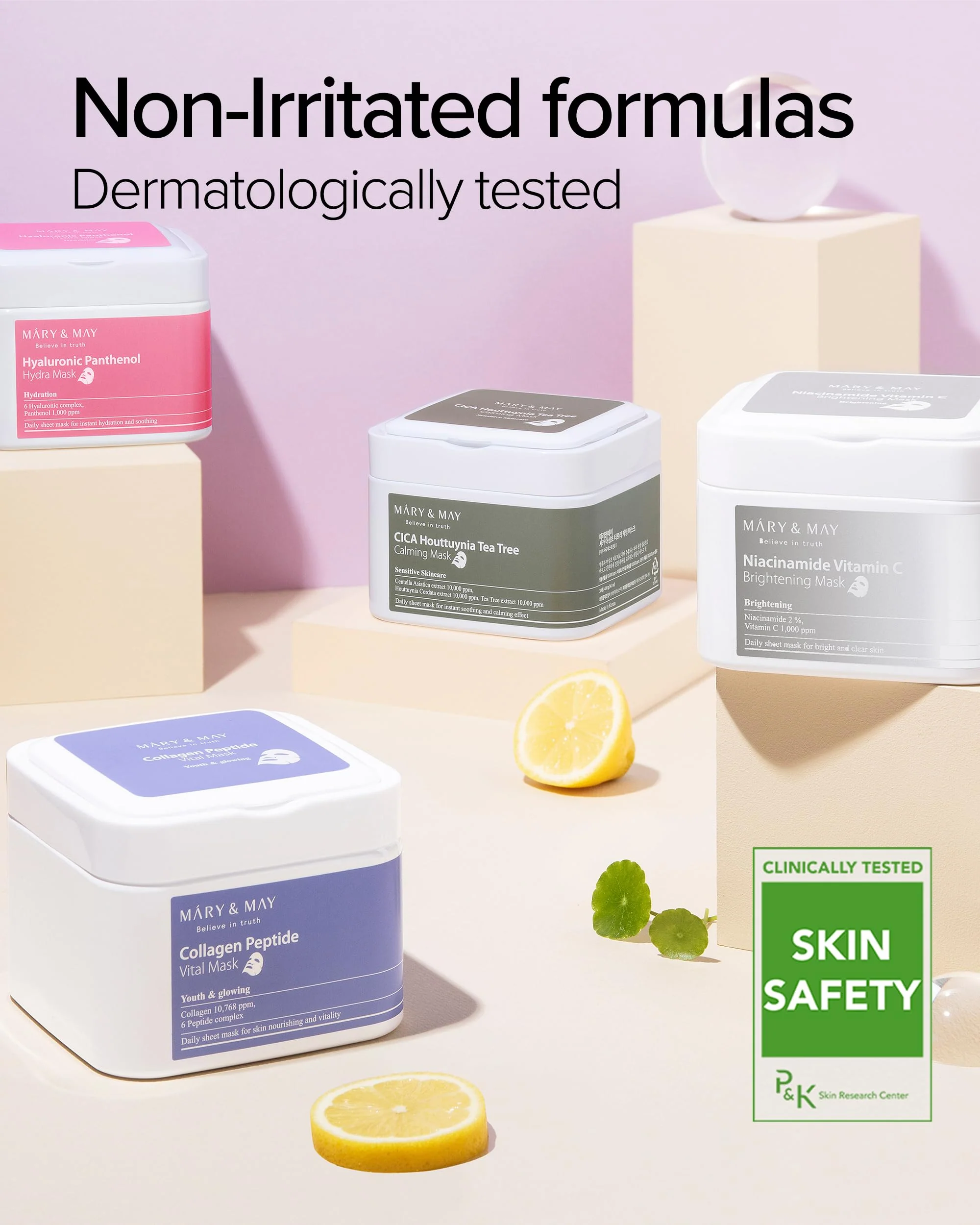 Mary&May Collagen Peptide Vital Mask (30 Sheets) – Pull-Out Case with Hydrolyzed Collagen & 6 Peptides, Firming & Fine Line Appearance Care, Hydrating Korean Sheet Mask for Mature Skin - Image 2