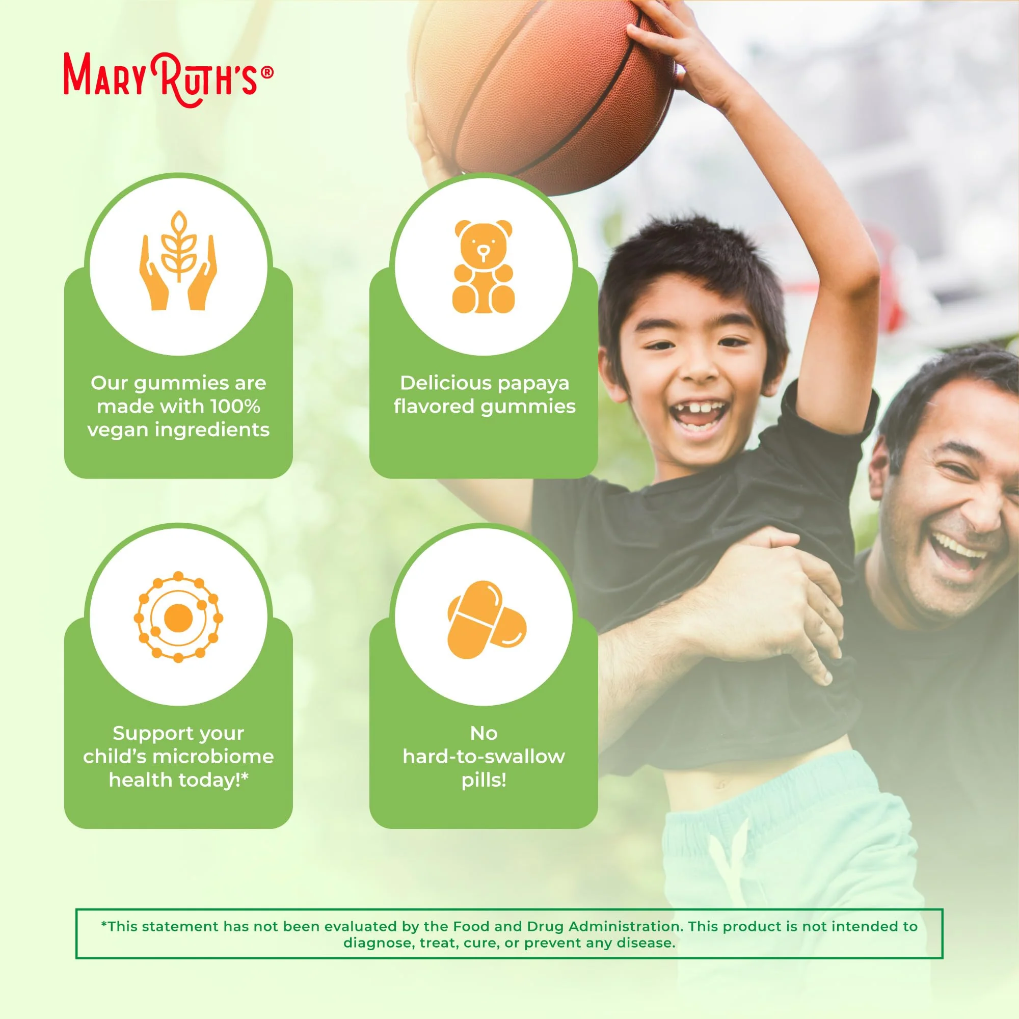 MaryRuth Organics Fiber Gummies for Kids | 2 Month Supply | Sugar Free | Soluble Fiber Supplement | Gut Health & Digestion Support | 3g Fiber per Gummy | Vegan | 60 Count - Image 5