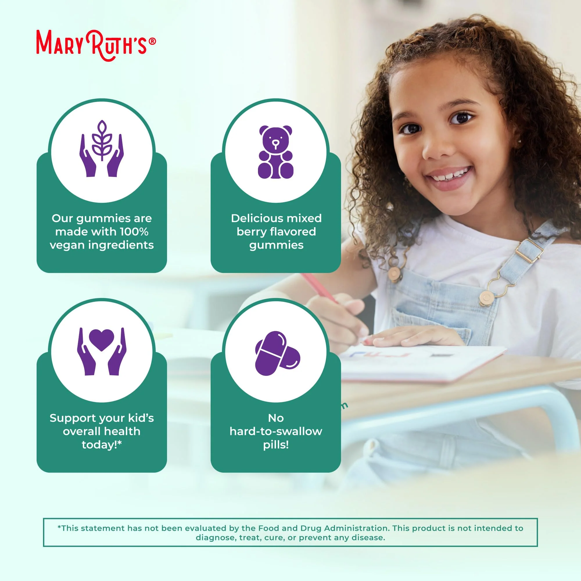 MaryRuth Organics Kids Immune Support Gummies | USDA Organic | Vitamin C, Zinc, and Elderberry Gummies for Kids| Immune Support for Ages 4+ | Vegan | Non-GMO | Gluten Free | 60 Count - Image 5