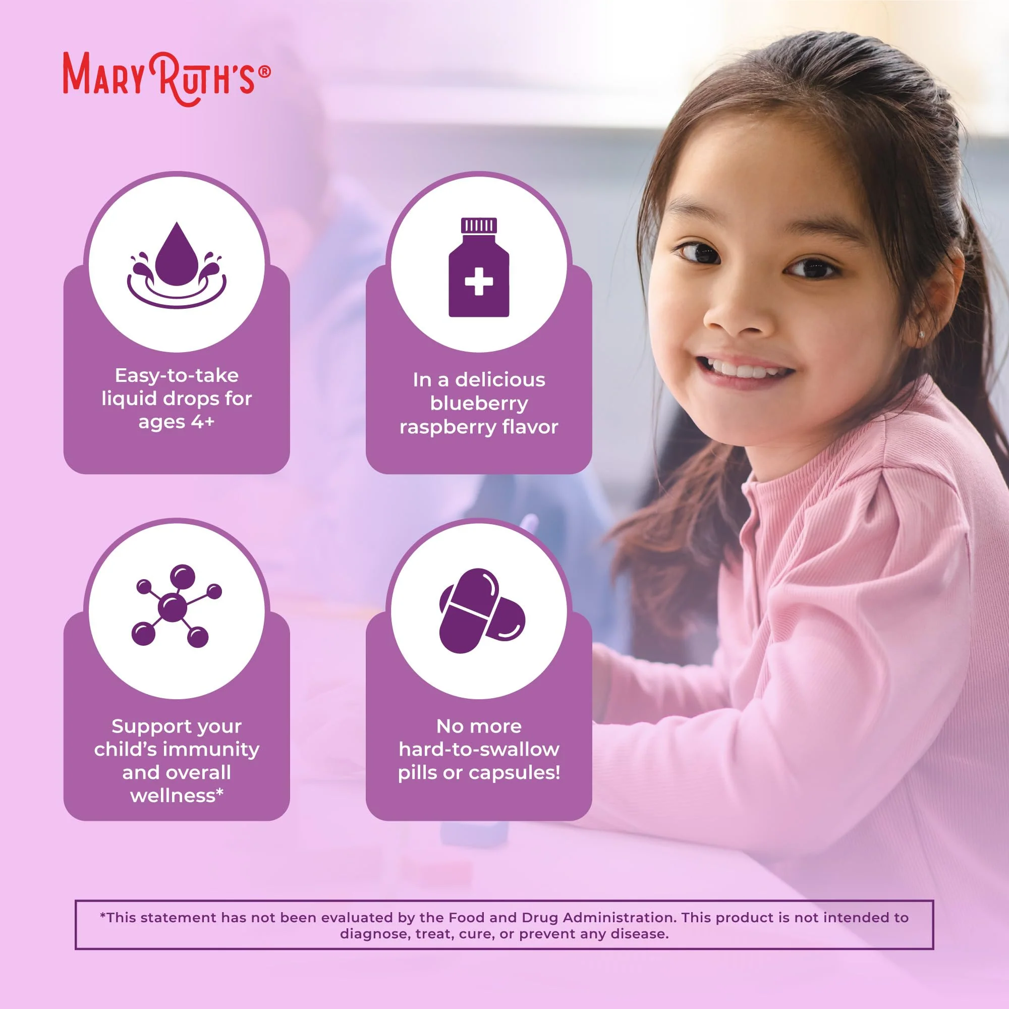 MaryRuth Organics USDA Organic Elderberry Liquid Drops for Kids | Vegan Elderberry Extract Organic Glycerin | Immune Support Supplement | Overall Health | Formulated for Ages 4-13 | 1oz - Image 6