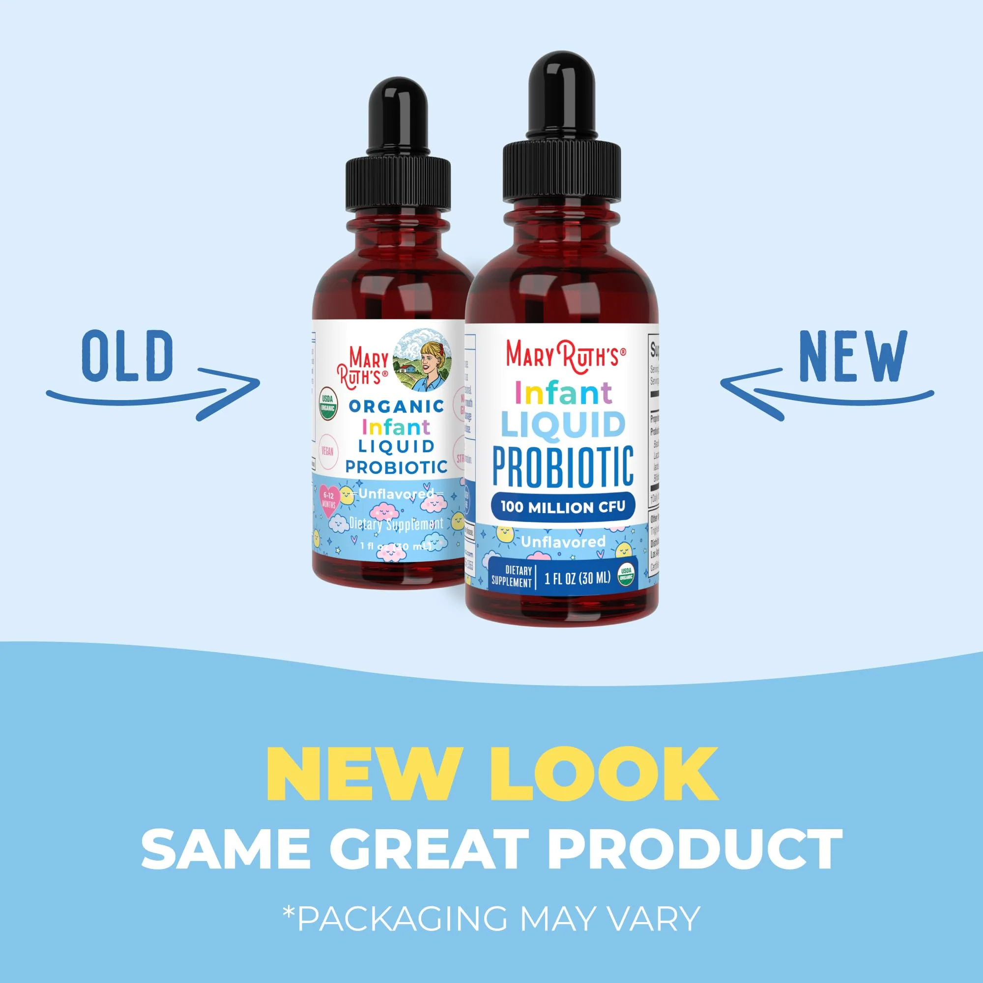 MaryRuth Organics USDA Organic Infant Liquid Probiotic Drops | Baby Essentials | Probiotics for Infants | Baby Probiotic Drops | Proprietary Probiotic Blend | Vegan | Non GMO | 125 Servings - Image 3