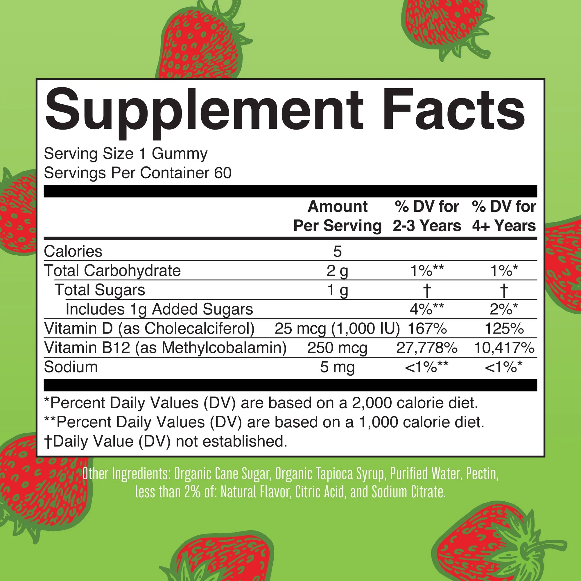 MaryRuth Organics Vegan Vitamin D3 + Vitamin B12 Gummies | 2 Month Supply | Supports Bone Health | Immune Support Supplement | Energy Supplements | Methyl B12 Vegan Non-GMO Gluten Free | 60 Servings - Image 10