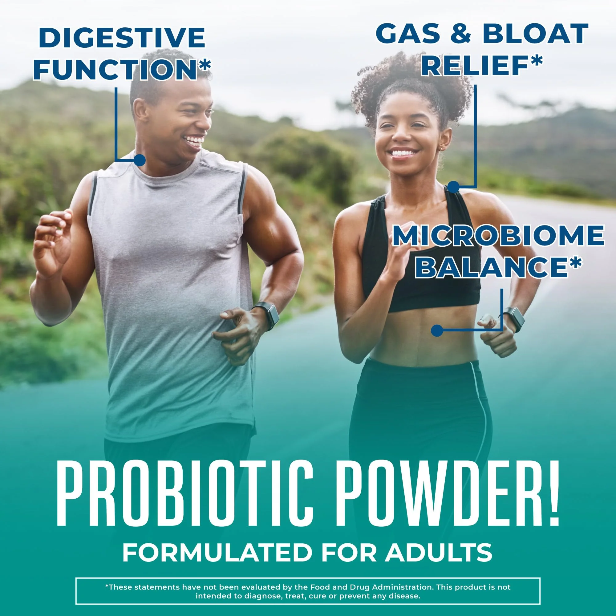MARYRUTH'S 3-in-1 Gas & Bloat Probiotic Powder | Probiotics for Normal Digestive Function | Probiotics for Women & Men | Prebiotics & Postbiotics | 60 Billion CFU | 23 Unique Strains | 0.5 oz - Image 9