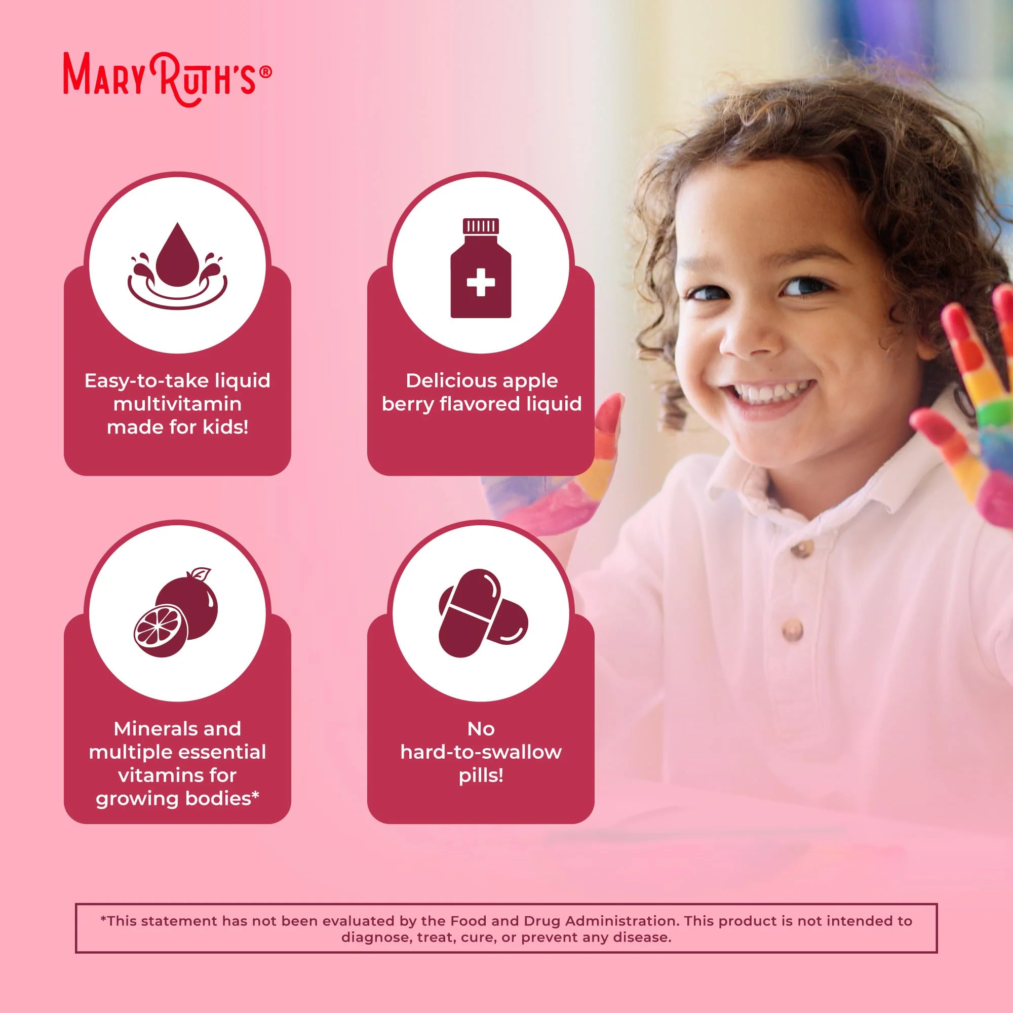 MaryRuth's Liquid Morning Multivitamin for Kids | Kids Multivitamin | Immune Support Supplement | Vitamin C | Vitamin D | Essential Nutrients | Vegan | 30-180 Servings | 15.22 fl oz - Image 5