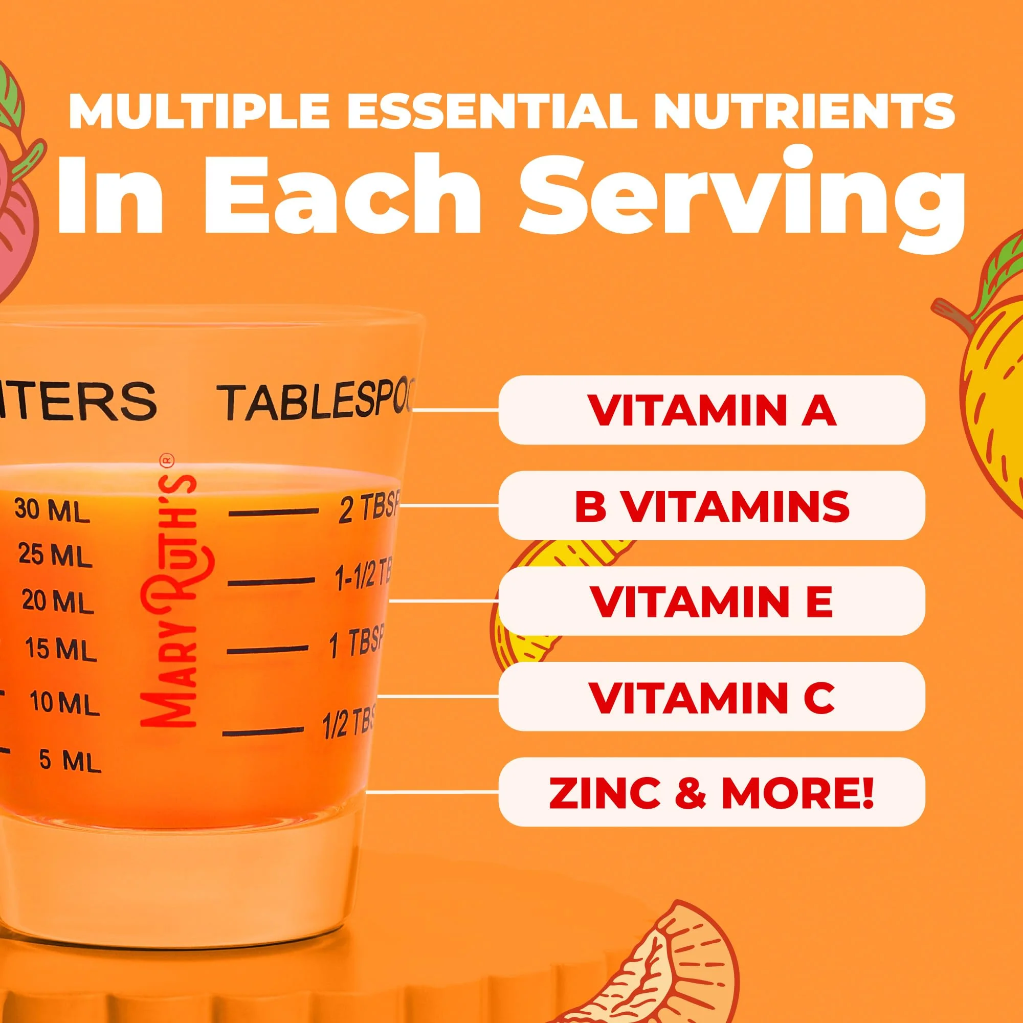 MARYRUTH'S Liquid Multivitamin+Hair Growth | Biotin 10000mcg | Lustriva Hair Growth Supplement | Clinically Tested in Women for Thicker Hair&Facial Wrinkle | Skin Care | Ages 18+ | 15.22 Fl Oz - Image 7