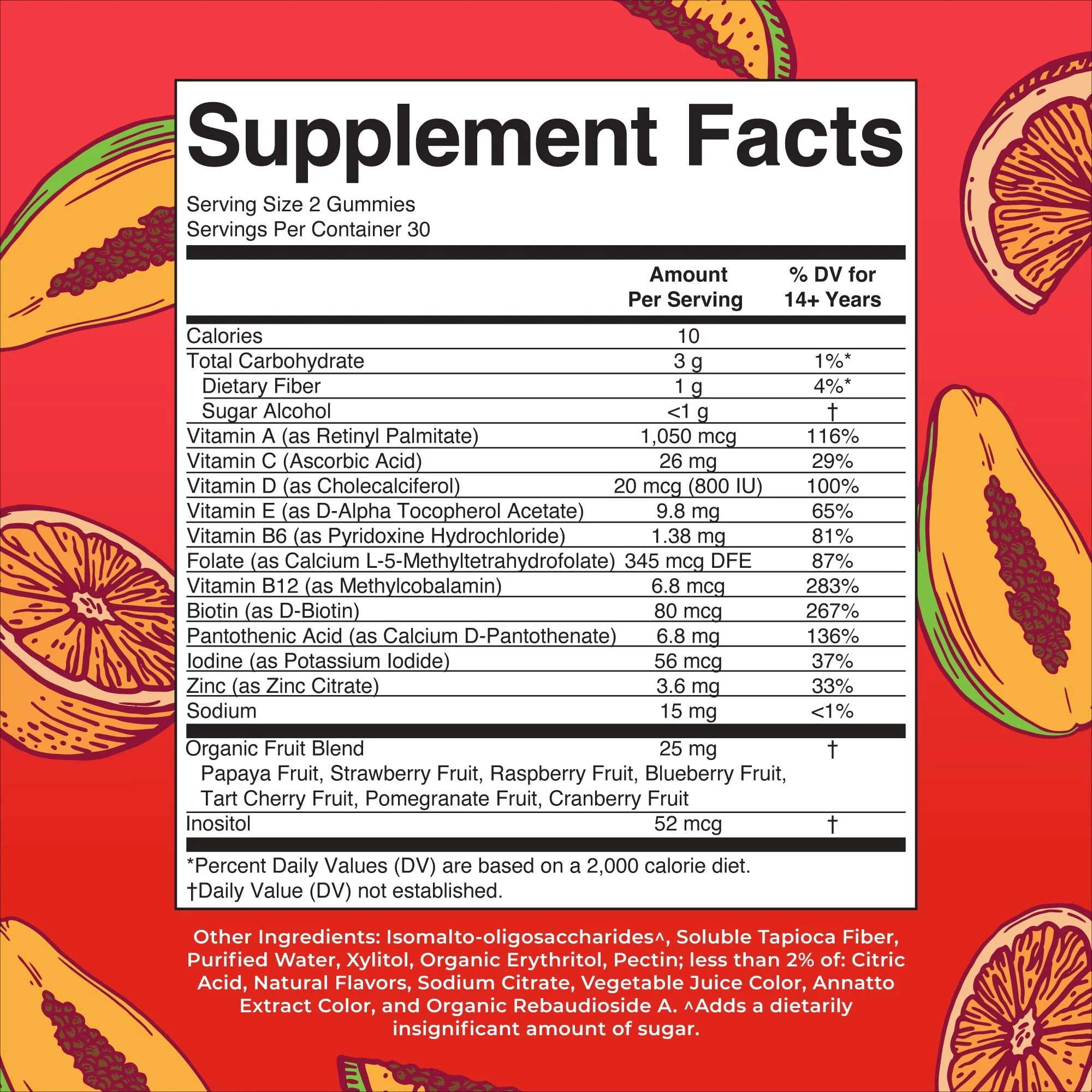 MaryRuth's Multivitamin Gummies for Men | Vitamin A, C, D, E, B6, B12, Biotin, Zinc | Energy Metabolism | Immunity | Bone Health | Cellular Health | Vegan | Non-GMO | Gluten & Sugar Free | 60 Count - Image 10