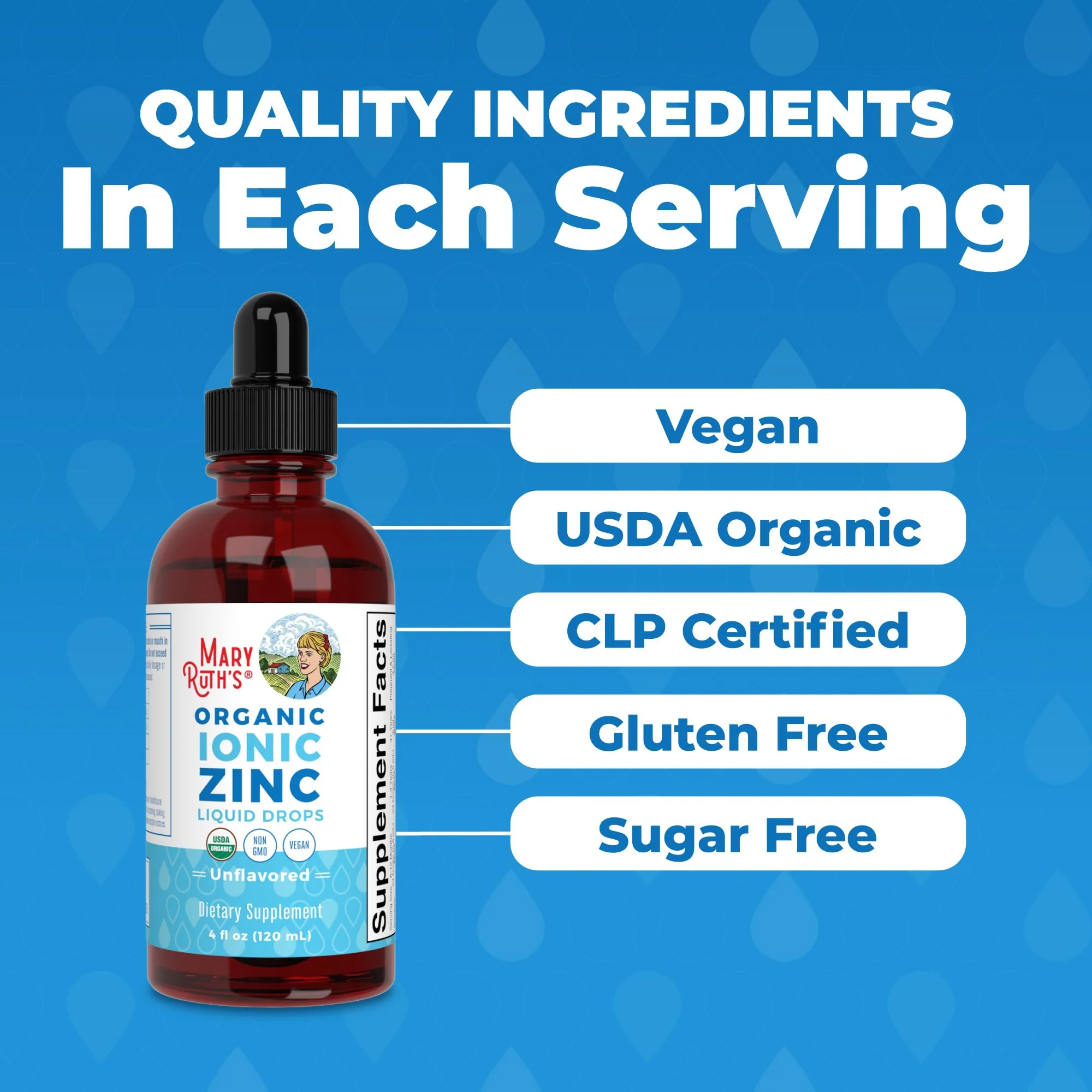 MaryRuth's Organic Liquid Zinc Supplement for Kids & Adults | Immune Support | Skin Health | Antioxidant | Cellular Metabolism | Zinc Sulfate | Vegan | Non-GMO | Sugar Free | Gluten Free | 4 oz - Image 6