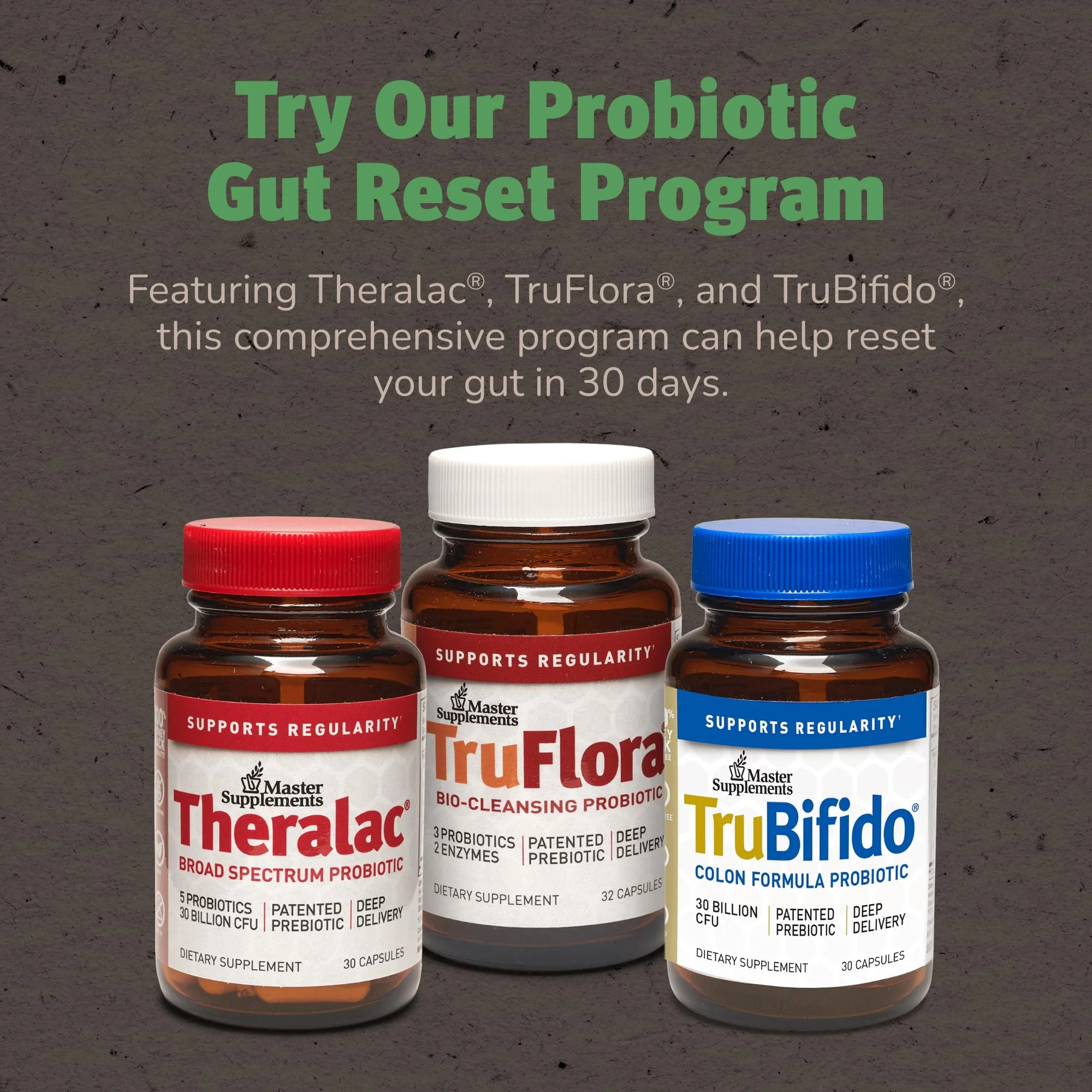 Master Supplements Truflora, 15 Billion CFU, 3 Probiotics, 2 Enzymes, 32 - V-Caps - Image 7